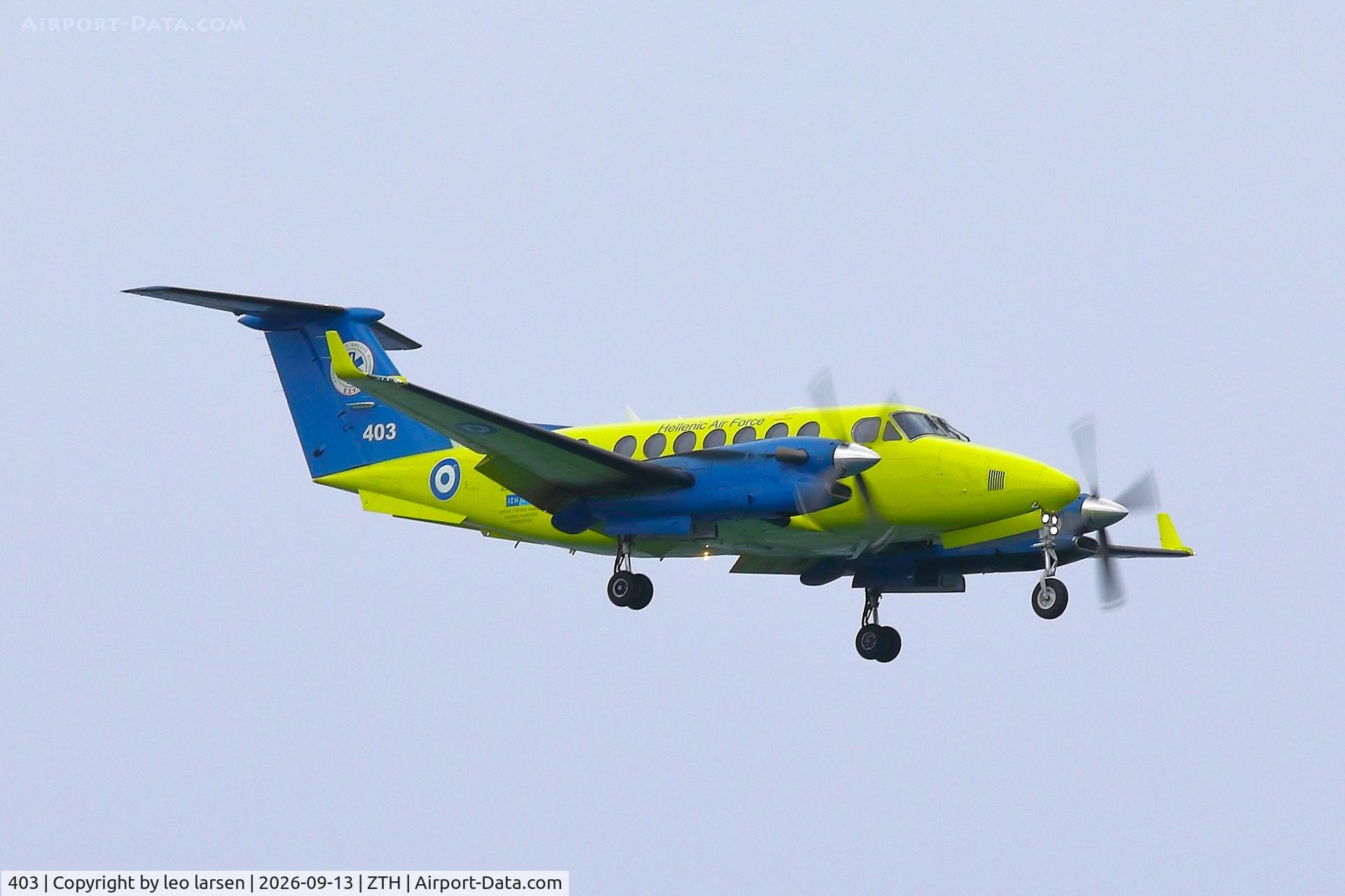 Aircraft 403, 2020 Beech King Air 350C, c/n FM-87, Zakynthos 13.9.2026, at ZTH, photo by leo larsen