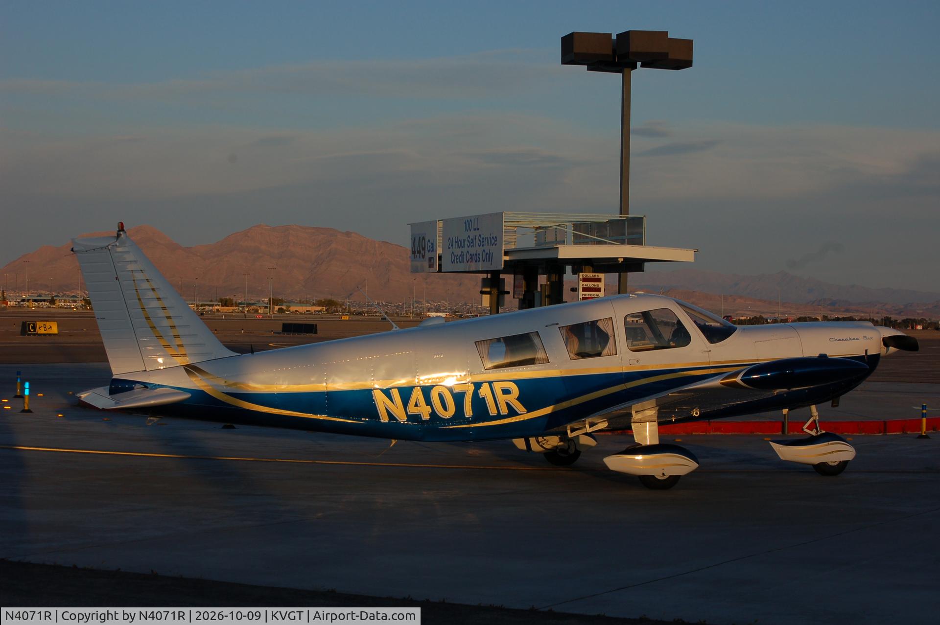 Aircraft N4071R, 1968 Piper PA-32-300 Cherokee Six, c/n 32-40381, N4071R, at KVGT, photo by N4071R
