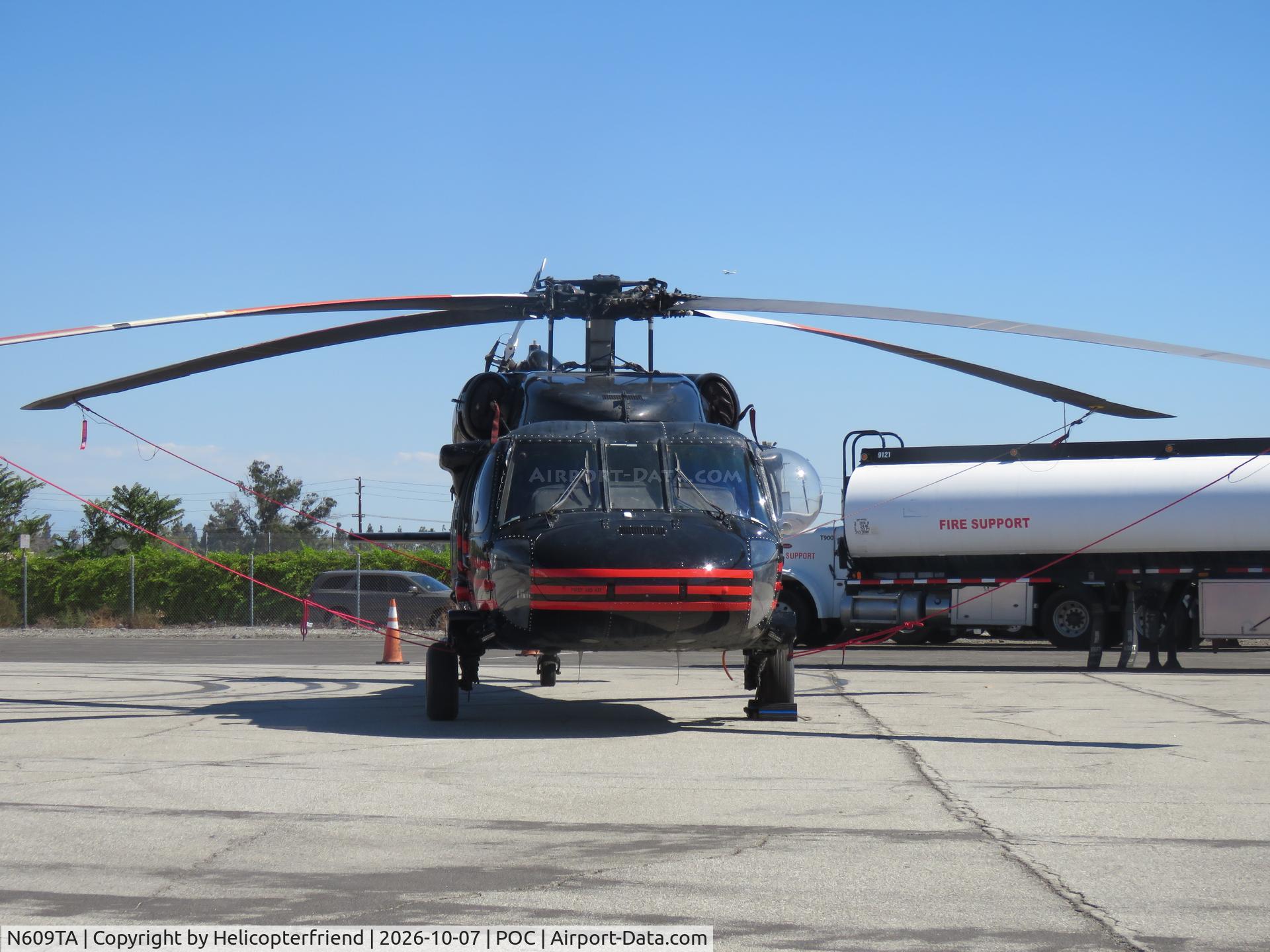 Aircraft N609TA, 1983 Sikorsky UH-60A Black Hawk, c/n 83-23897 (70-722), Waiting to be moved, at POC, photo by Helicopterfriend