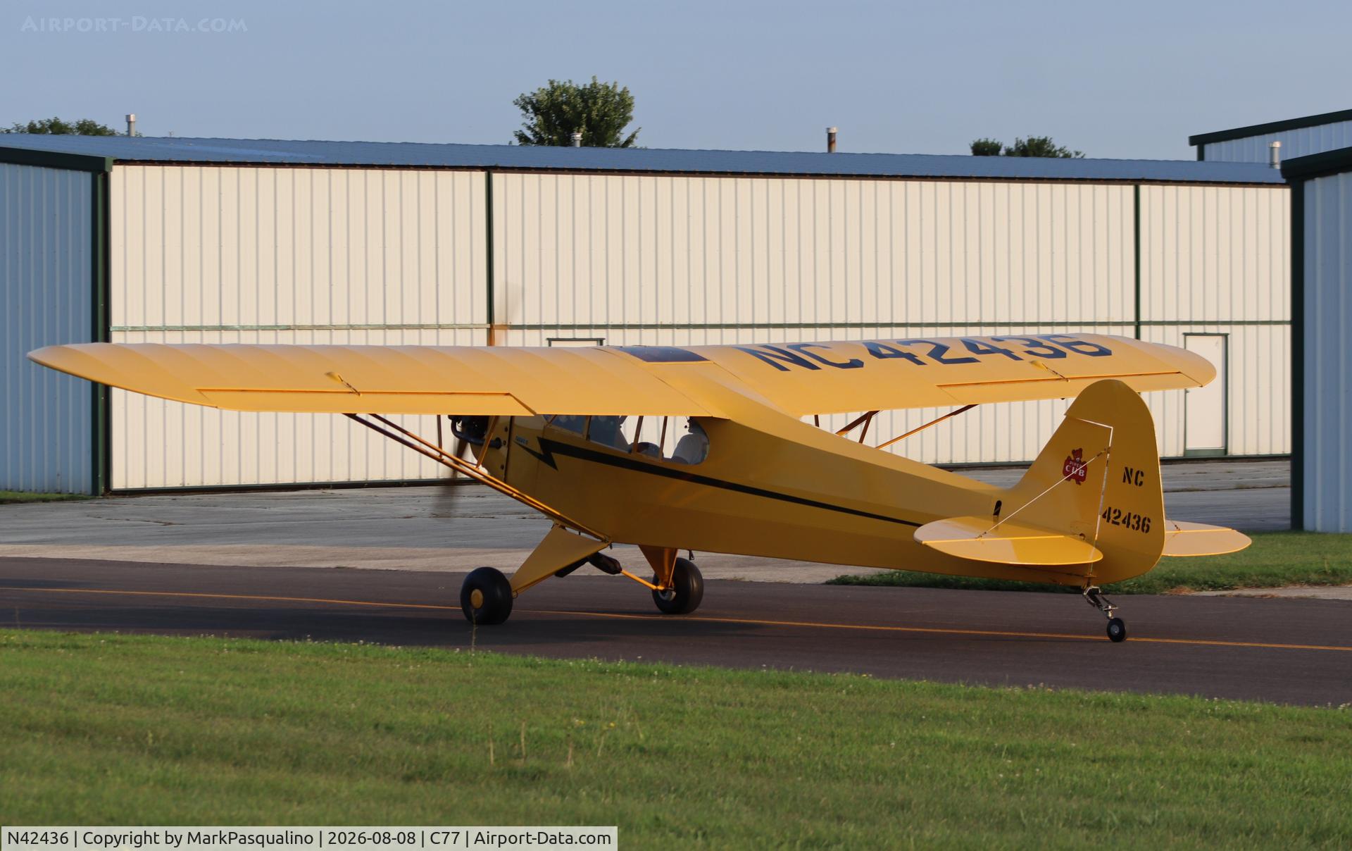 Aircraft N42436, 1945 Piper J3C-65 Cub Cub, c/n 14700, Piper J-3C-65, at C77, photo by MarkPasqualino