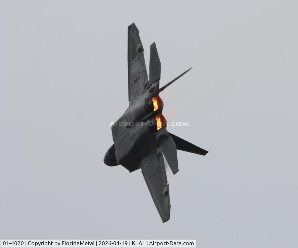 Aircraft 01-4020, 2001 Lockheed Martin F-22A Raptor, c/n 645-4020, F-22A zx, at KLAL, photo by FloridaMetal