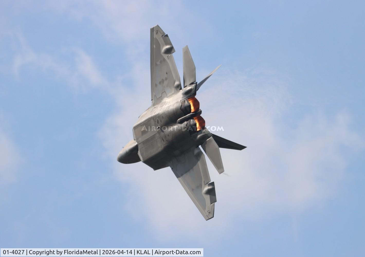 Aircraft 01-4027, 2004 Lockheed Martin F-22A Raptor, c/n 645-2047, F-22A zx, at KLAL, photo by FloridaMetal