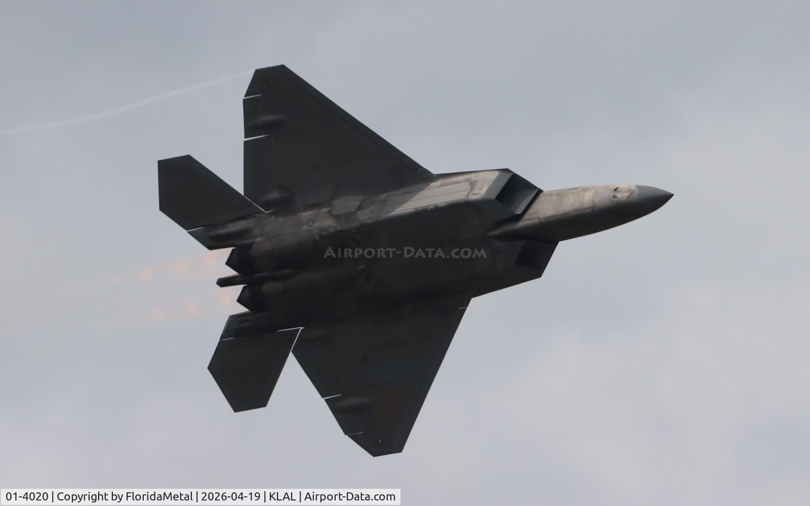 Aircraft 01-4020, 2001 Lockheed Martin F-22A Raptor, c/n 645-4020, F-22A zx, at KLAL, photo by FloridaMetal
