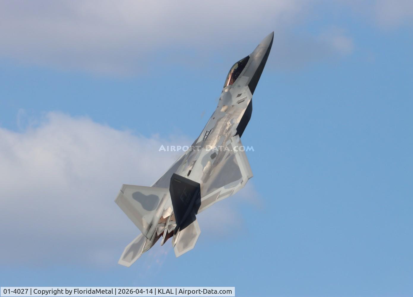 Aircraft 01-4027, 2004 Lockheed Martin F-22A Raptor, c/n 645-2047, F-22A zx, at KLAL, photo by FloridaMetal