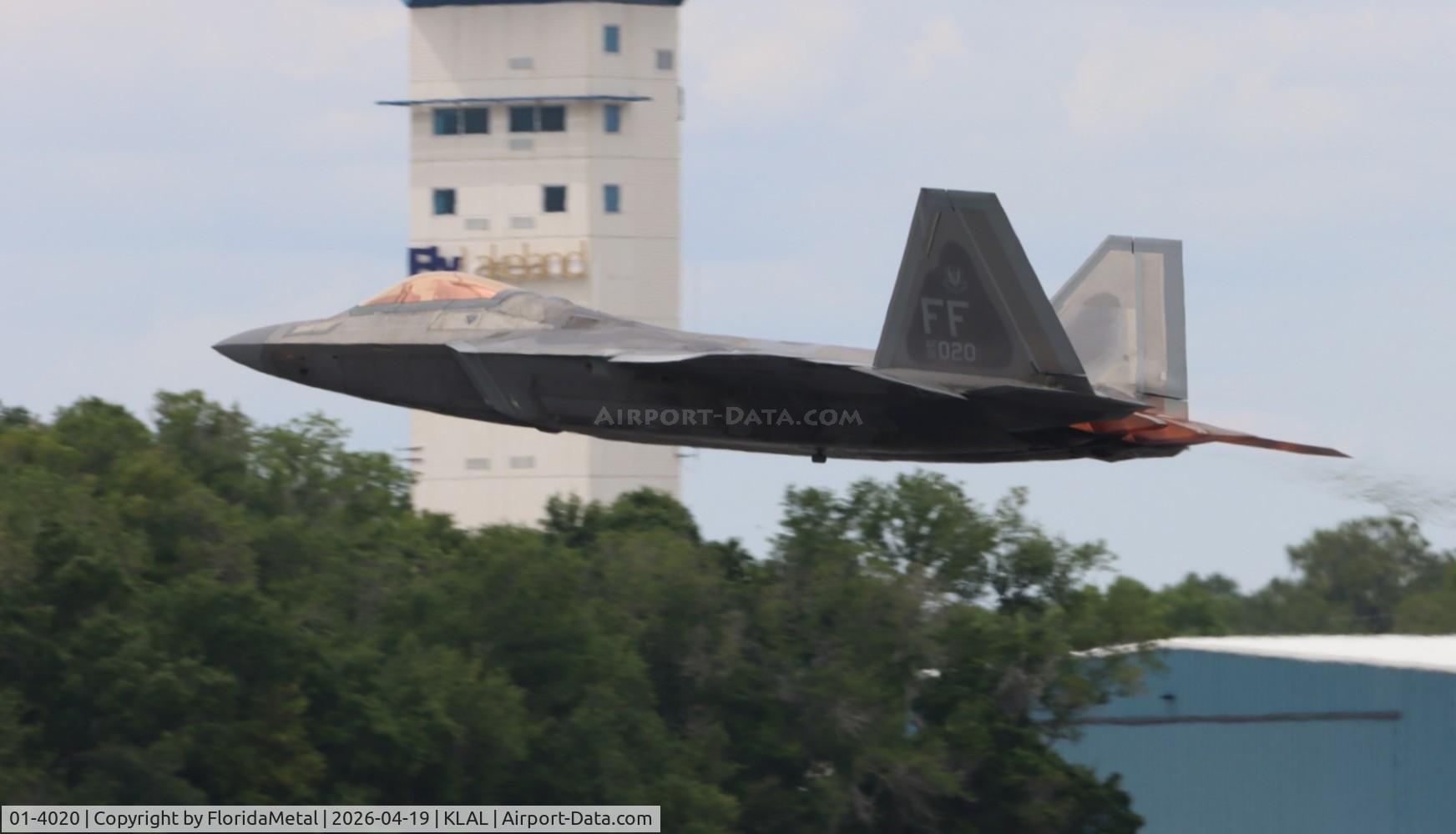 Aircraft 01-4020, 2001 Lockheed Martin F-22A Raptor, c/n 645-4020, F-22A zx, at KLAL, photo by FloridaMetal