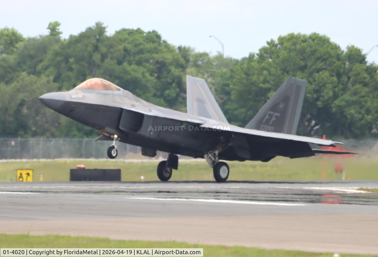 Aircraft 01-4020, 2001 Lockheed Martin F-22A Raptor, c/n 645-4020, F-22A zx, at KLAL, photo by FloridaMetal