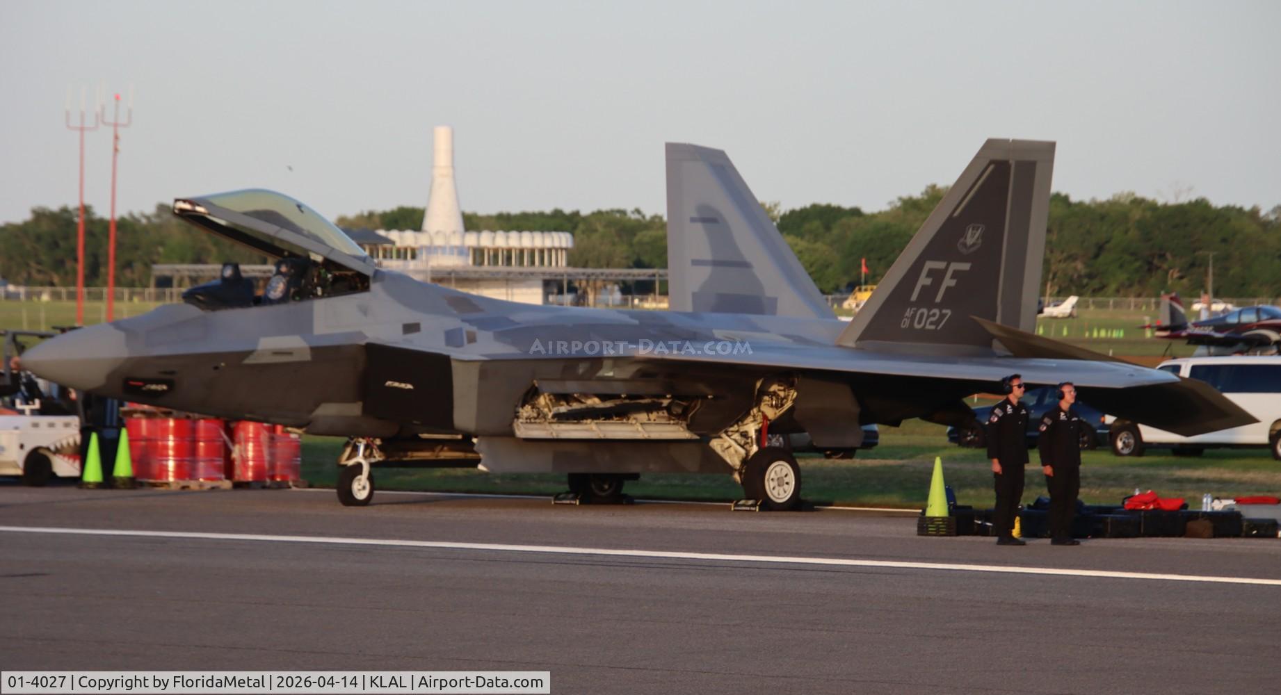 Aircraft 01-4027, 2004 Lockheed Martin F-22A Raptor, c/n 645-2047, F-22A zx, at KLAL, photo by FloridaMetal