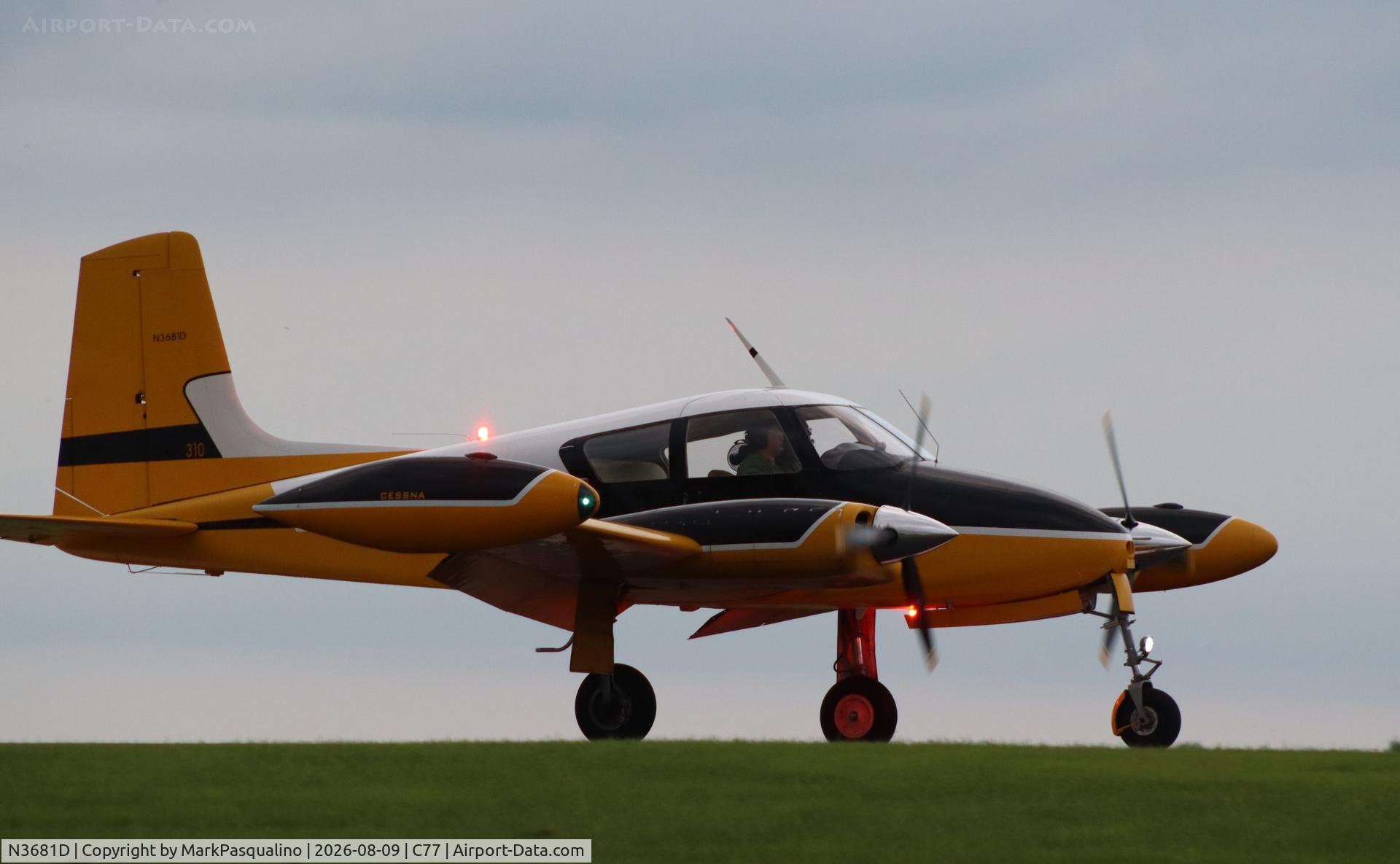 Aircraft N3681D, 1956 Cessna 310, c/n 35381, Cessna 310, at C77, photo by MarkPasqualino