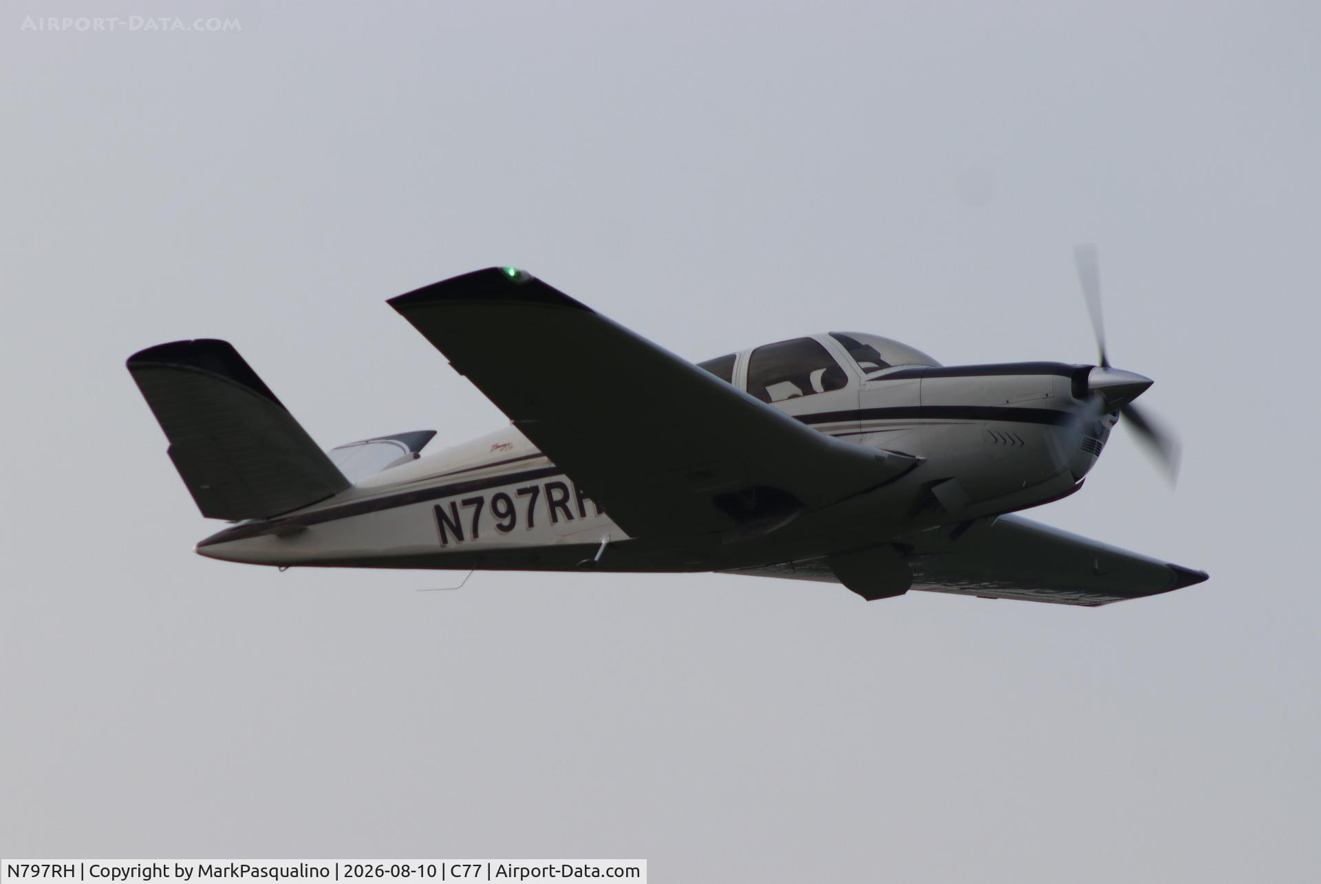 Aircraft N797RH, 1965 Beech V35 Bonanza, c/n D-8022, Beech V35, at C77, photo by MarkPasqualino