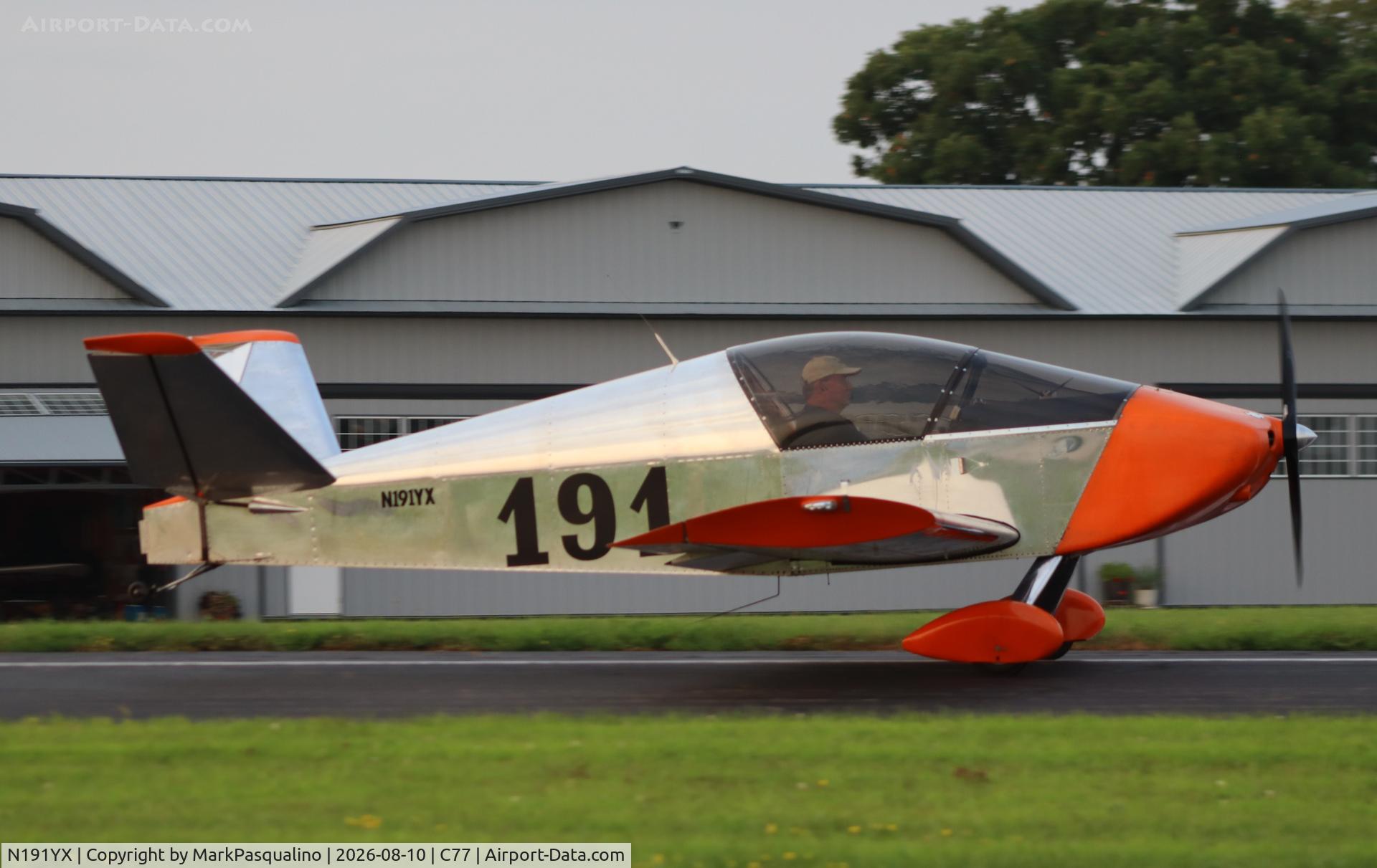 Aircraft N191YX, 2022 Sonex Waiex, c/n W0191, Sonex Waiex, at C77, photo by MarkPasqualino
