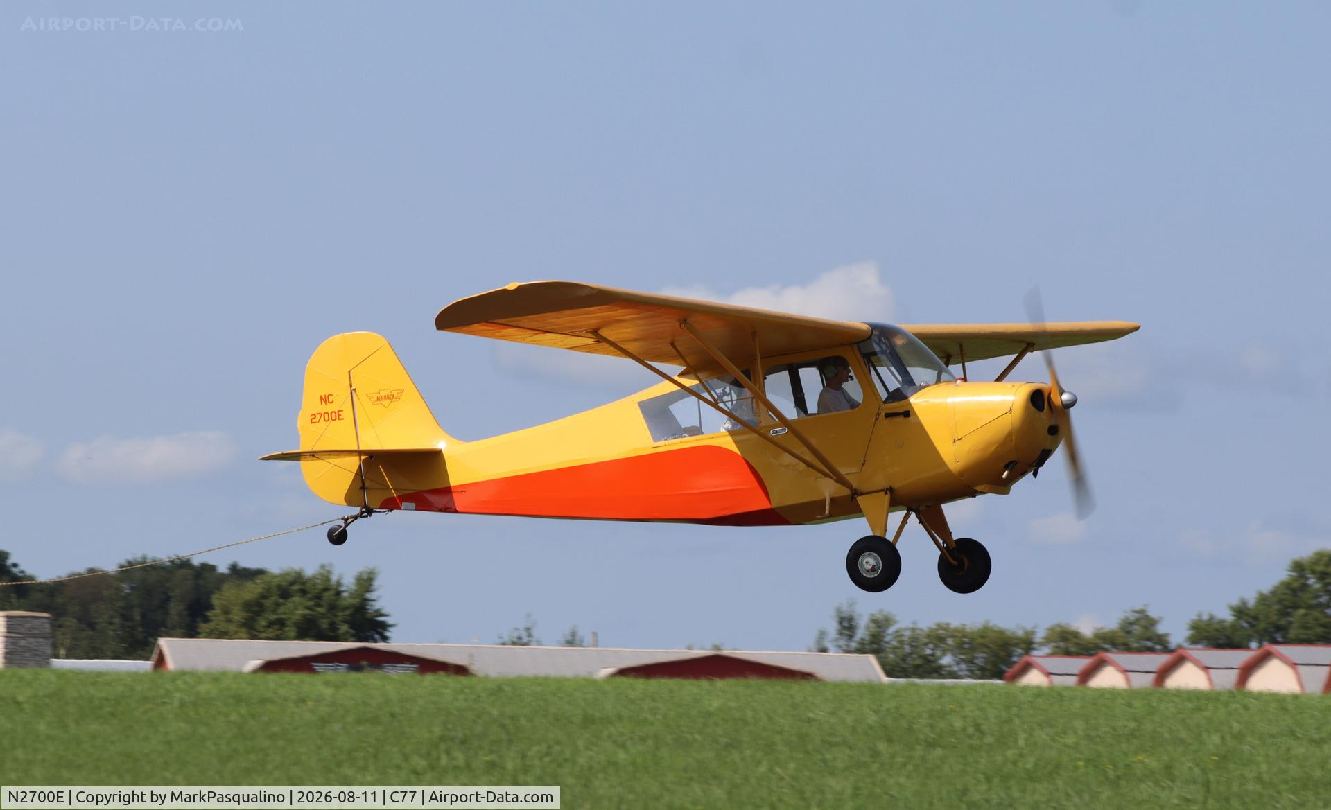 Aircraft N2700E, 1946 Aeronca 7AC Champion, c/n 7AC-6280, Aeronca 7AC, at C77, photo by MarkPasqualino