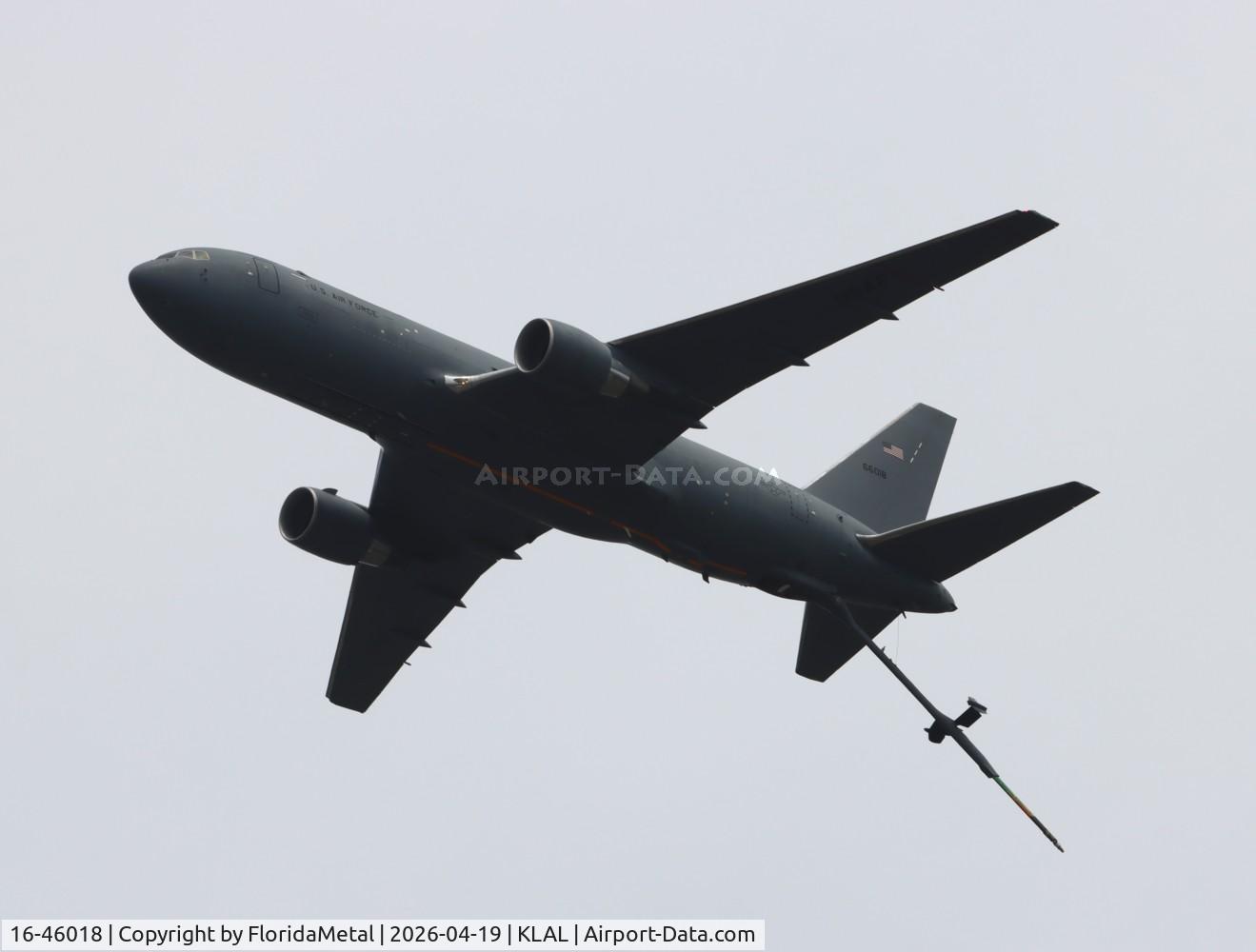 Aircraft 16-46018, 2016 Boeing KC-46A Pegasus, c/n 34135 l/n 1119, USAF KC-46A zx, at KLAL, photo by FloridaMetal