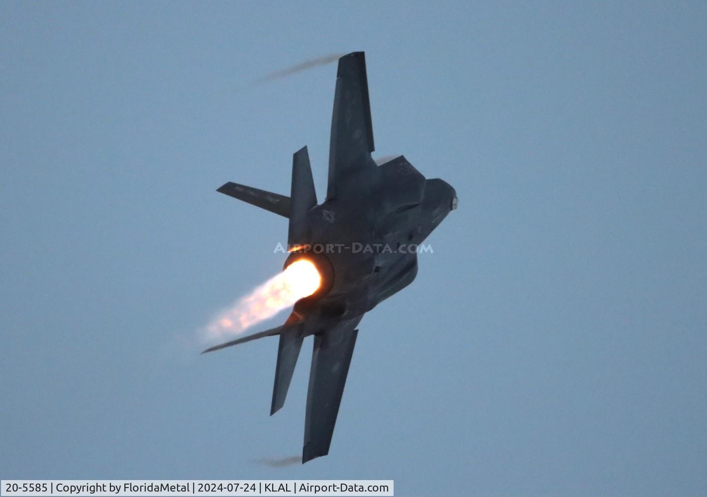 Aircraft 20-5585, 2020 Lockheed Martin F-35A Lightning II, c/n AF-345, OSH 2024 zx, at KLAL, photo by FloridaMetal