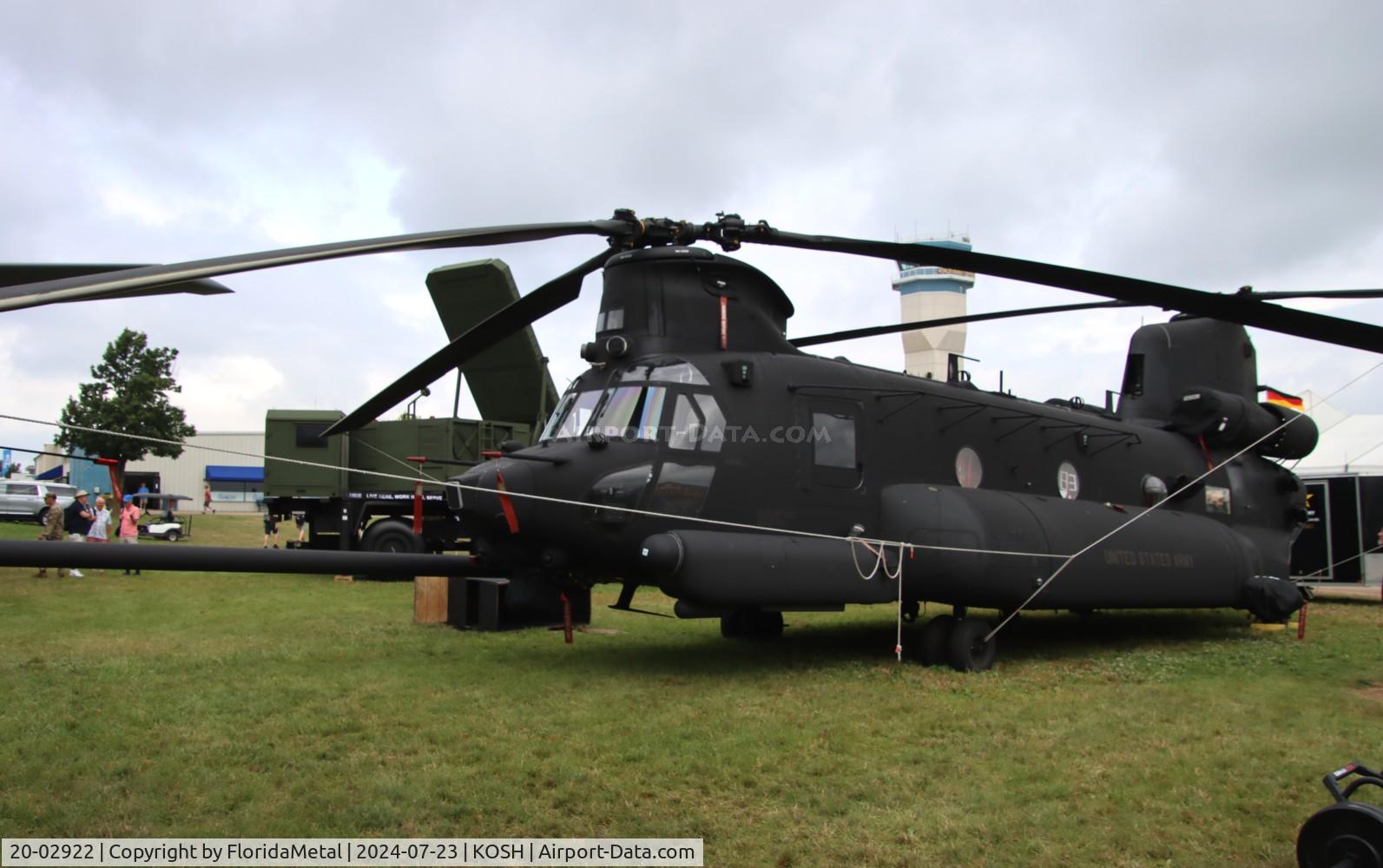 Aircraft 20-02922, 2020 Boeing MH-47G Chinook, c/n M2922, US Army MH-47G zx, at KOSH, photo by FloridaMetal
