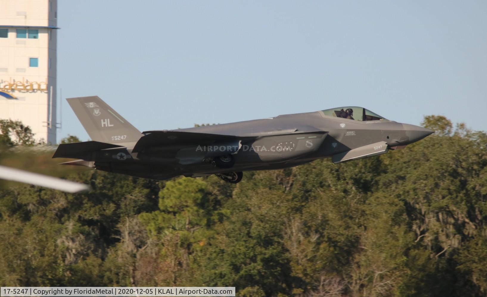 Aircraft 17-5247, 2017 Lockheed Martin F-35A, c/n AF-189, Sun N Fun 2020 zx (yes that was the one done in December), at KLAL, photo by FloridaMetal