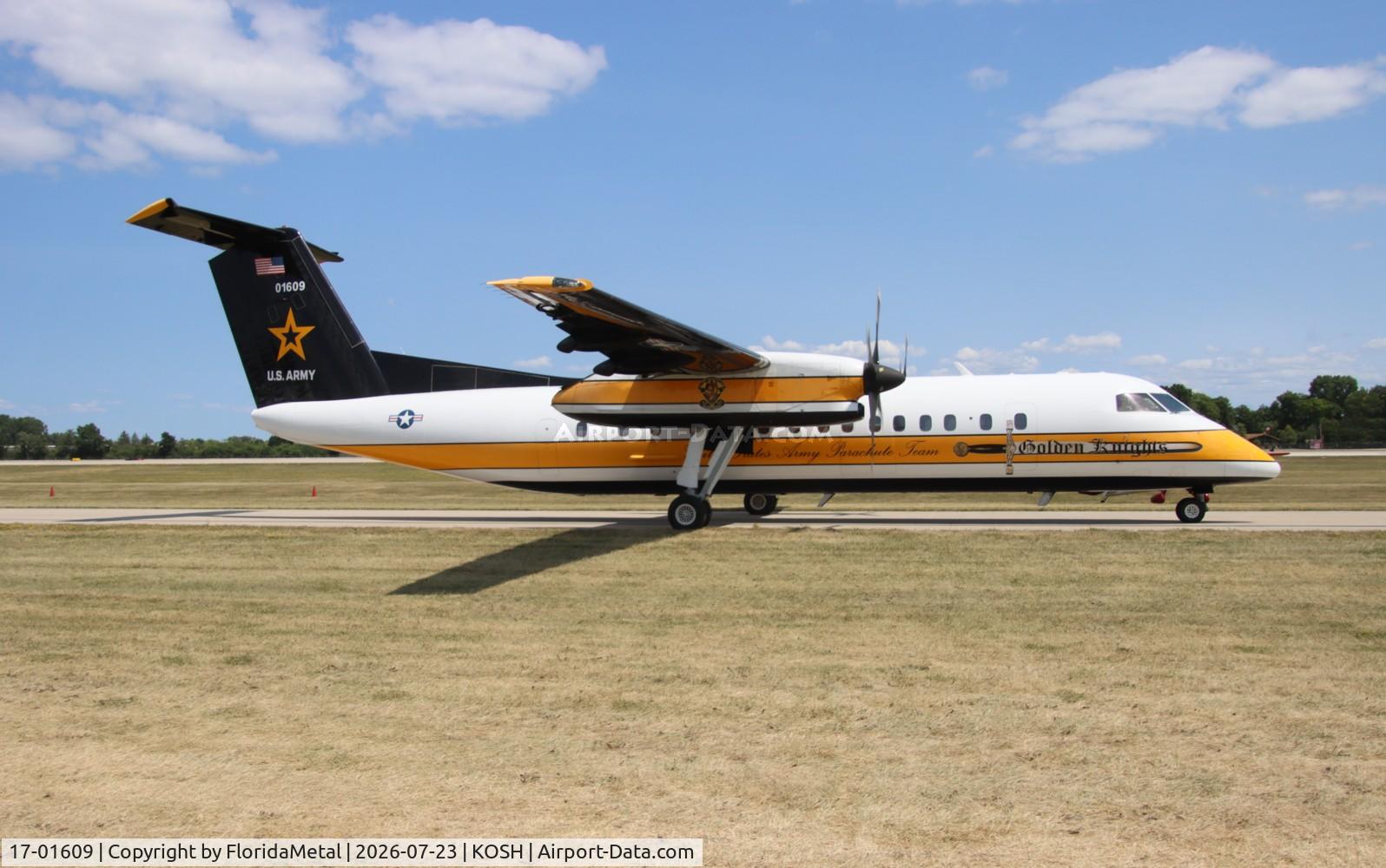 Aircraft 17-01609, 2017 De Havilland Canada C-147A, c/n 315, US Army Golden Knights C-147A zx, at KOSH, photo by FloridaMetal