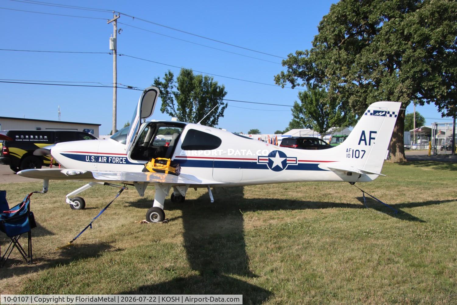 Aircraft 10-0107, 2012 Cirrus T-53A Kadet II, c/n 2124, USAF T-53A zx, at KOSH, photo by FloridaMetal