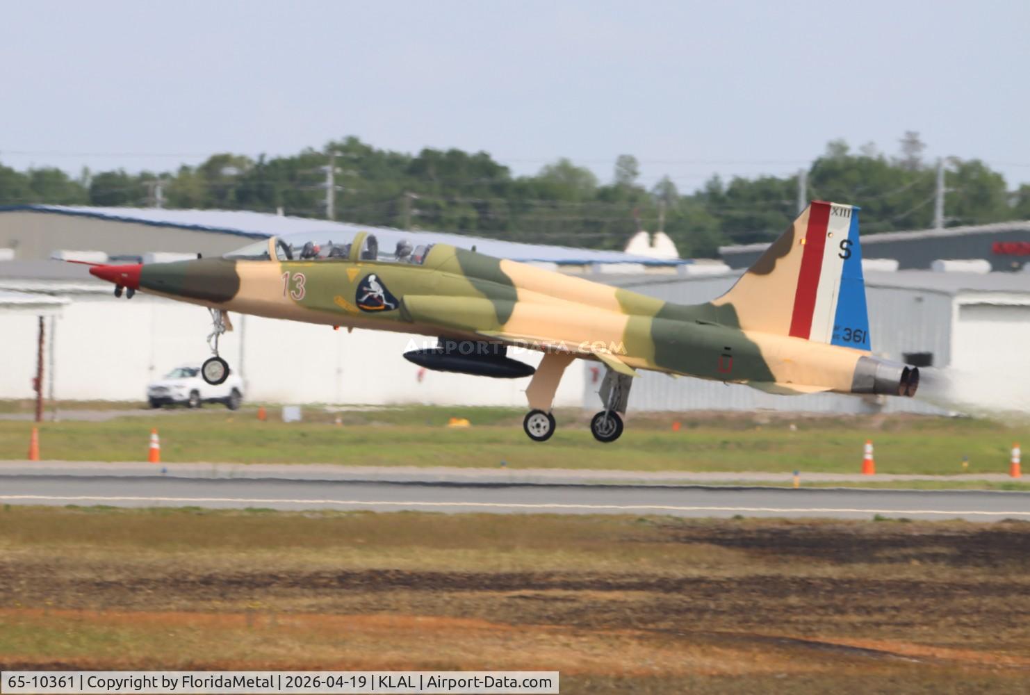 Aircraft 65-10361, 1965 Northrop T-38A-60-NO Talon, c/n N.5780, USAF T-38A zx, at KLAL, photo by FloridaMetal