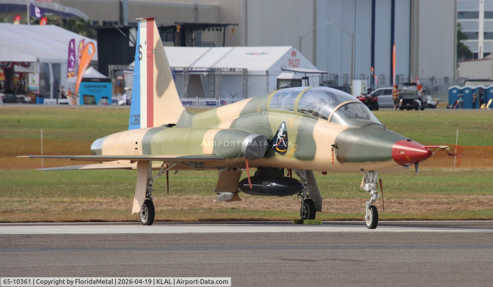 Aircraft 65-10361, 1965 Northrop T-38A-60-NO Talon, c/n N.5780, Sun N Fun 2026 zx LAL, at KLAL, photo by FloridaMetal