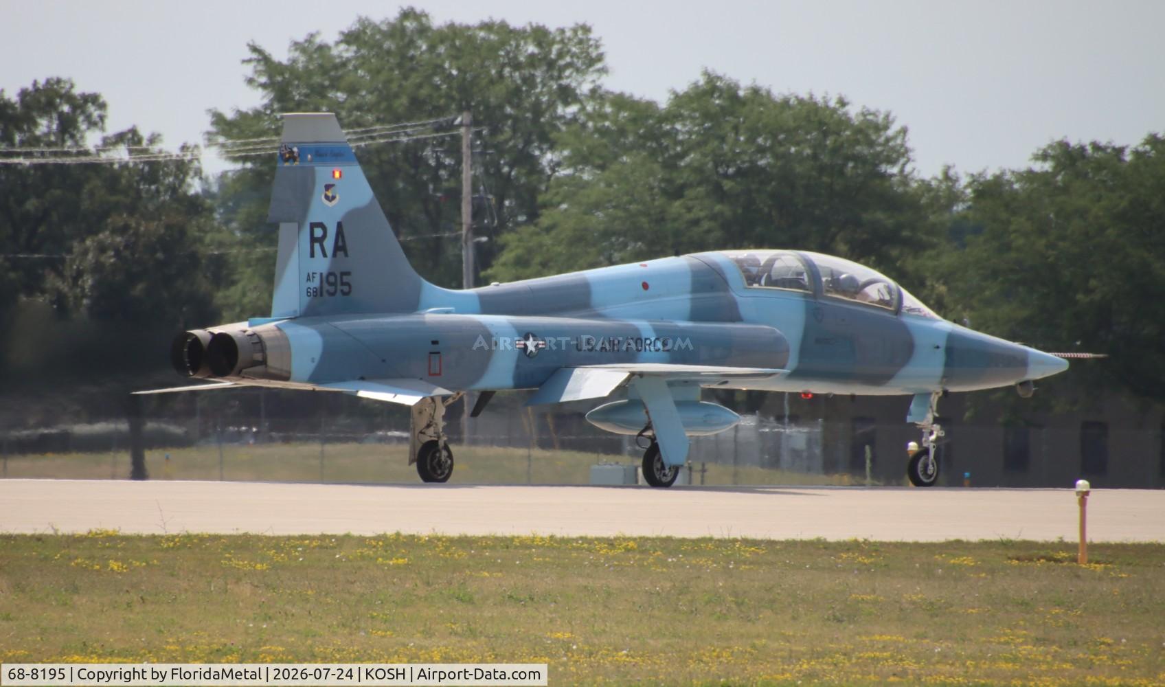 Aircraft 68-8195, 1969 Northrup T-38C Talon, c/n T6200, USAF T-38C zx, at KOSH, photo by FloridaMetal