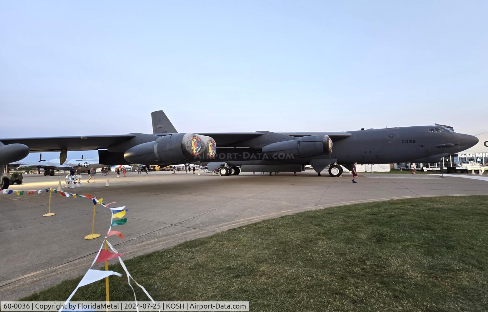 Aircraft 60-0036, 1960 Boeing B-52H Stratofortress, c/n 464401, OSH 2024 zx, at KOSH, photo by FloridaMetal