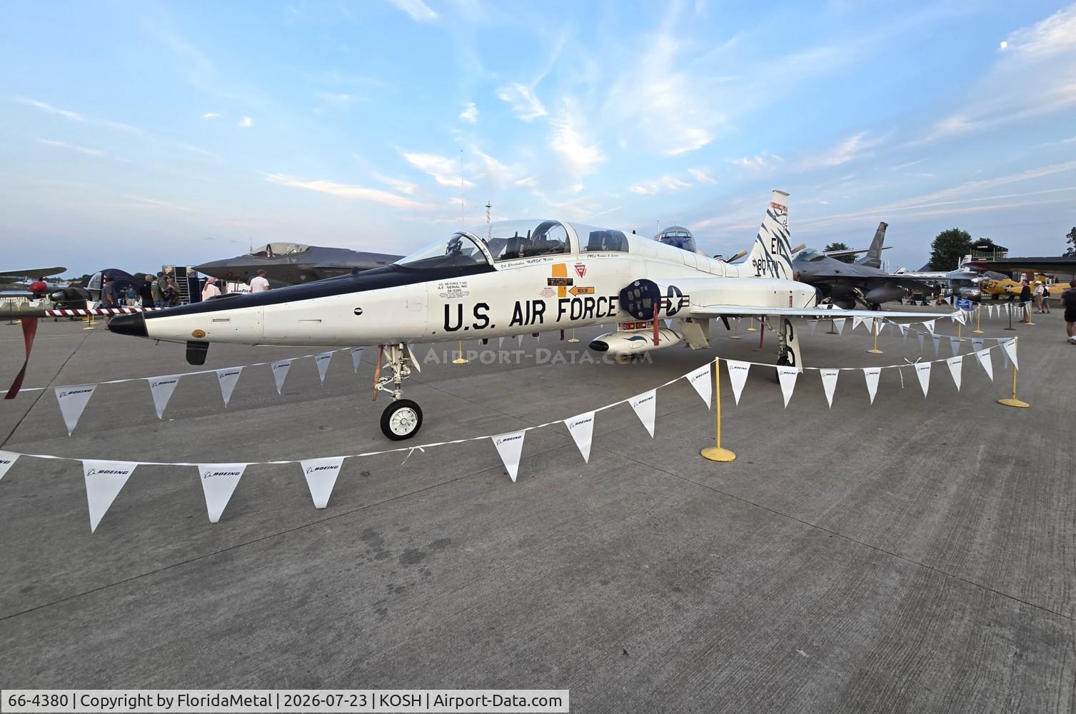 Aircraft 66-4380, 1966 Northrop T-38C Talon, c/n T.6011, USAF T-38C zx, at KOSH, photo by FloridaMetal