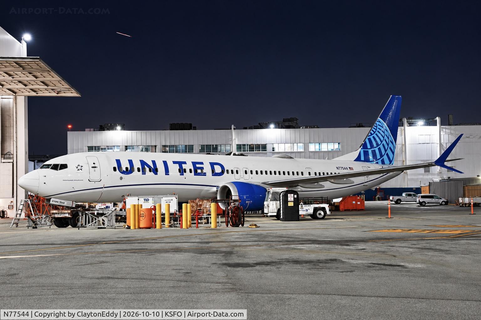 Aircraft N77544, 2022 Boeing 737-9 MAX, c/n 64473 l/n 8435, SFO 2026, at KSFO, photo by ClaytonEddy