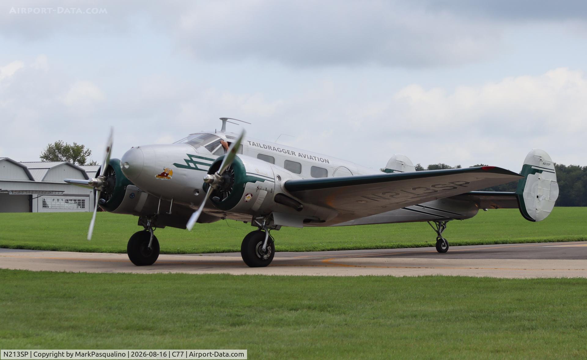 Aircraft N213SP, 1952 Beech C-45H Expeditor, c/n AF-860, Beech C-45H, at C77, photo by MarkPasqualino