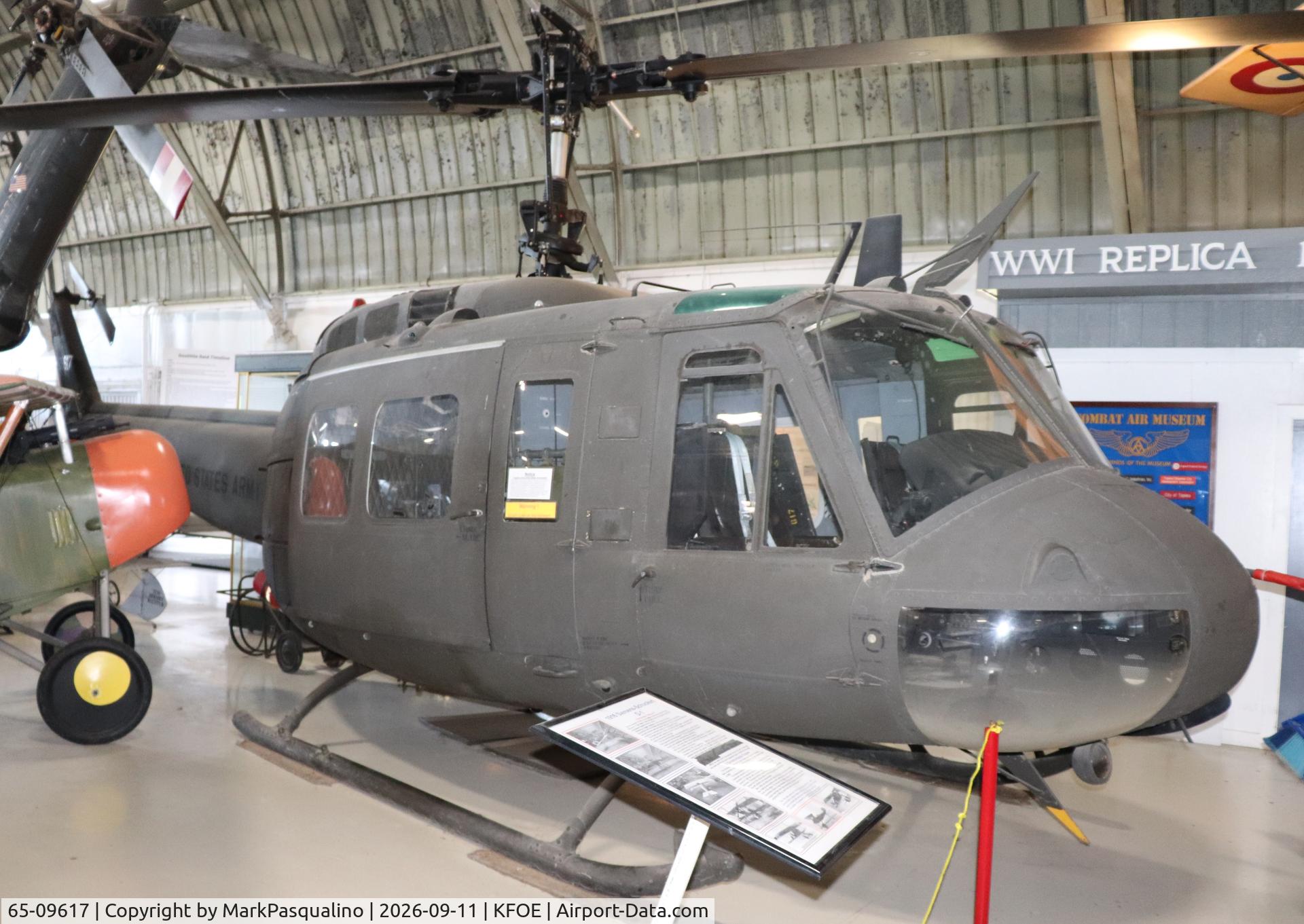 Aircraft 65-09617, 1965 Bell UH-1H Iroquois, c/n 4661, Bell UH-1H, at KFOE, photo by MarkPasqualino
