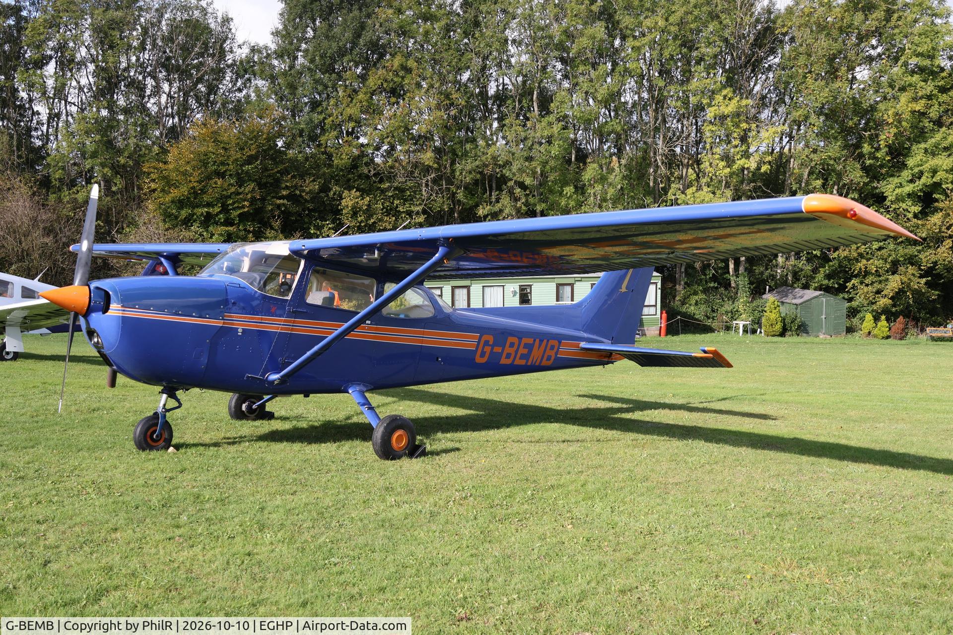 Aircraft G-BEMB, 1976 Reims Cessna F172M ll, c/n 1487, G-BEMB 1976 Cessna F172M Skyhawk Popham, at EGHP, photo by PhilR