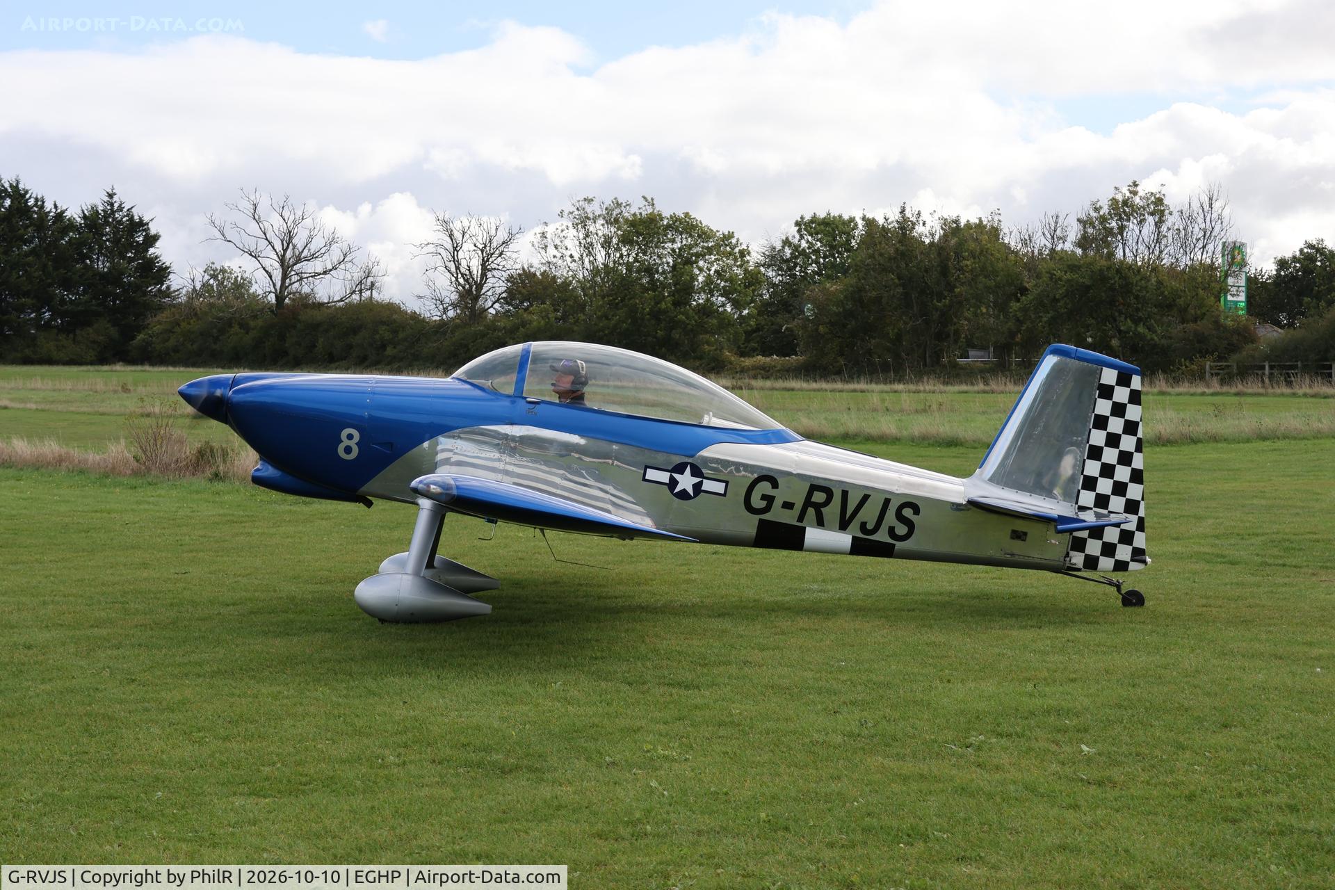 Aircraft G-RVJS, 2010 Vans RV-8, c/n 82237, G-RVJS 2010 VANS RV-8 Popham, at EGHP, photo by PhilR