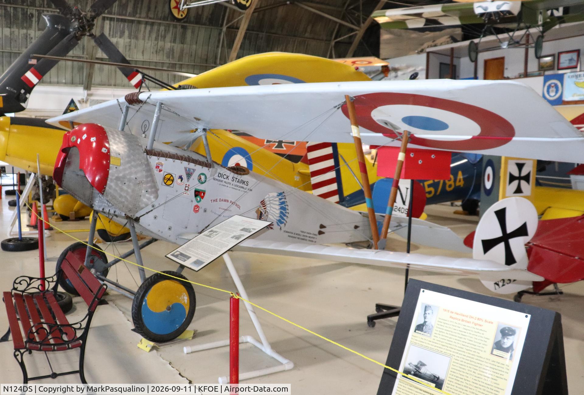 Aircraft N124DS, 1986 Nieuport 11, c/n 36, Nieuport 11 (Replica), at KFOE, photo by MarkPasqualino