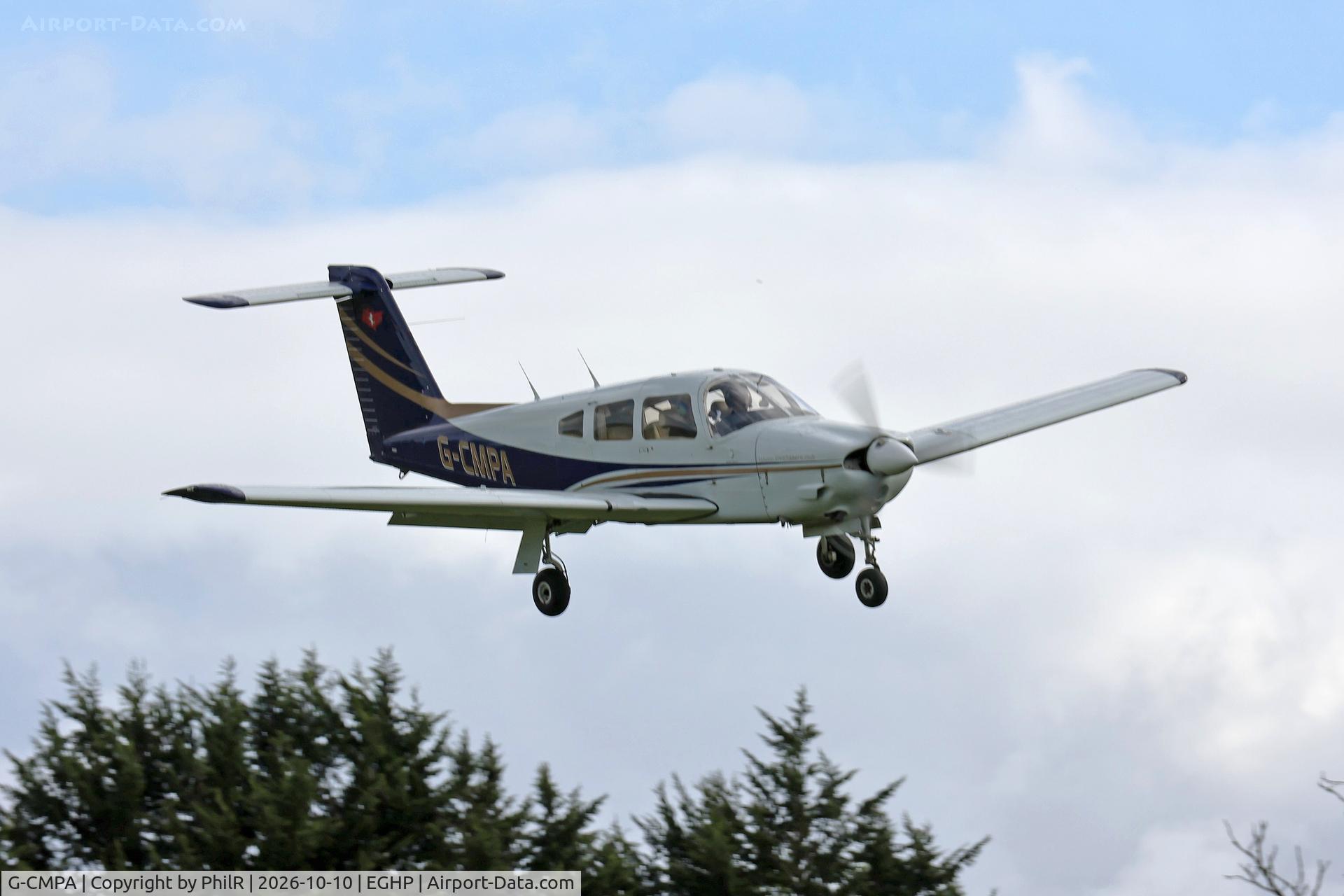 Aircraft G-CMPA, 1979 Piper PA-28RT-201 Cherokee Arrow IV Arrow IV, c/n 28R-7918119, G-CMPA 1979 Piper PA-28RT-201 Cherokee Arrow lV Popham, at EGHP, photo by PhilR