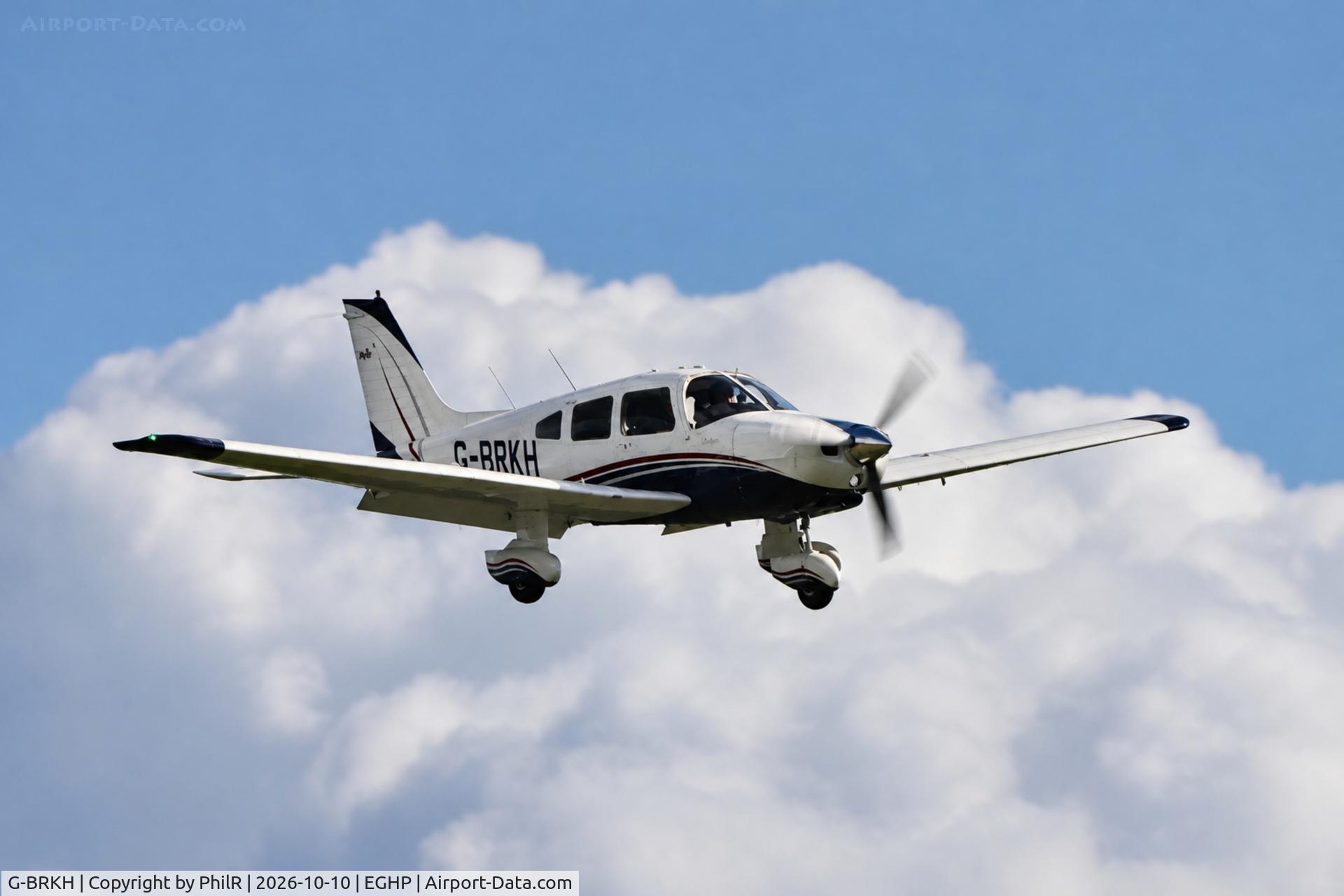 Aircraft G-BRKH, 1979 Piper PA-28-236 Dakota, c/n 28-7911003, G-BRKH 1979 Piper Pa-28 Dakota Popham, at EGHP, photo by PhilR
