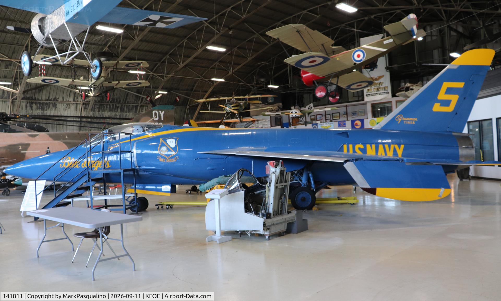 Aircraft 141811, 1957 Grumman F11F-1, c/n 128, Grumman F11F-1, at KFOE, photo by MarkPasqualino