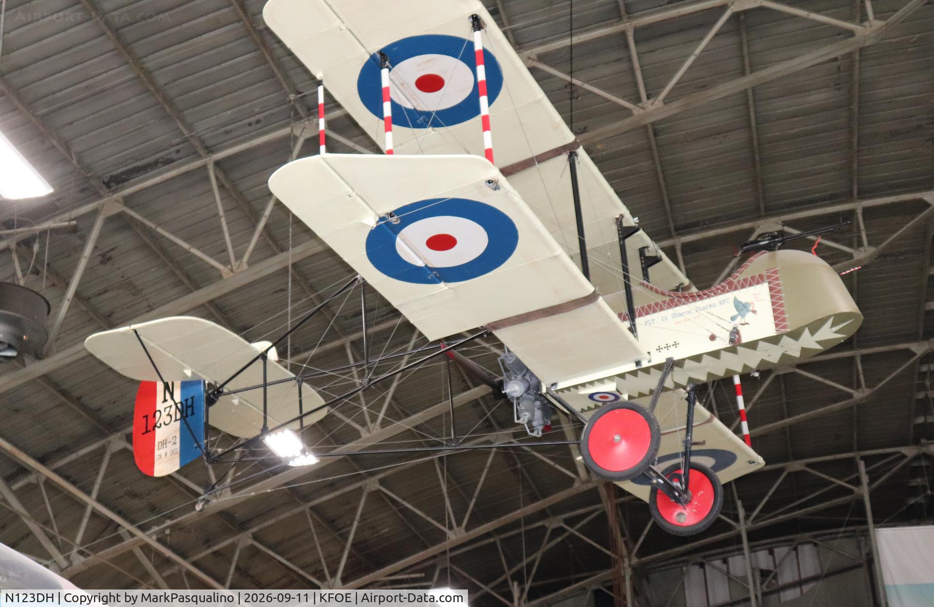 Aircraft N123DH, Airco DH-2 Replica, c/n 001, DH-2 (Replica), at KFOE, photo by MarkPasqualino