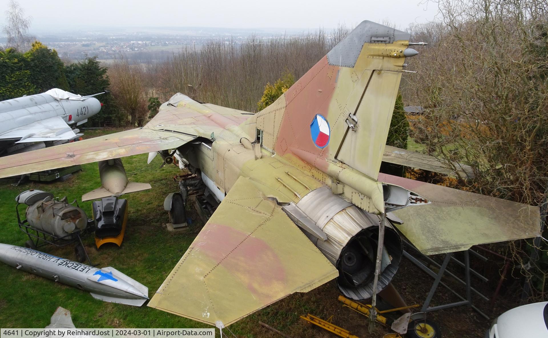 Aircraft 4641, Mikoyan-Gurevich MiG-23ML, c/n 0390324641, Czechoslovakian Flogger-G in a small private collection at Doubravice near Ceske Budejovice, Czech Republic, photo by ReinhardJost