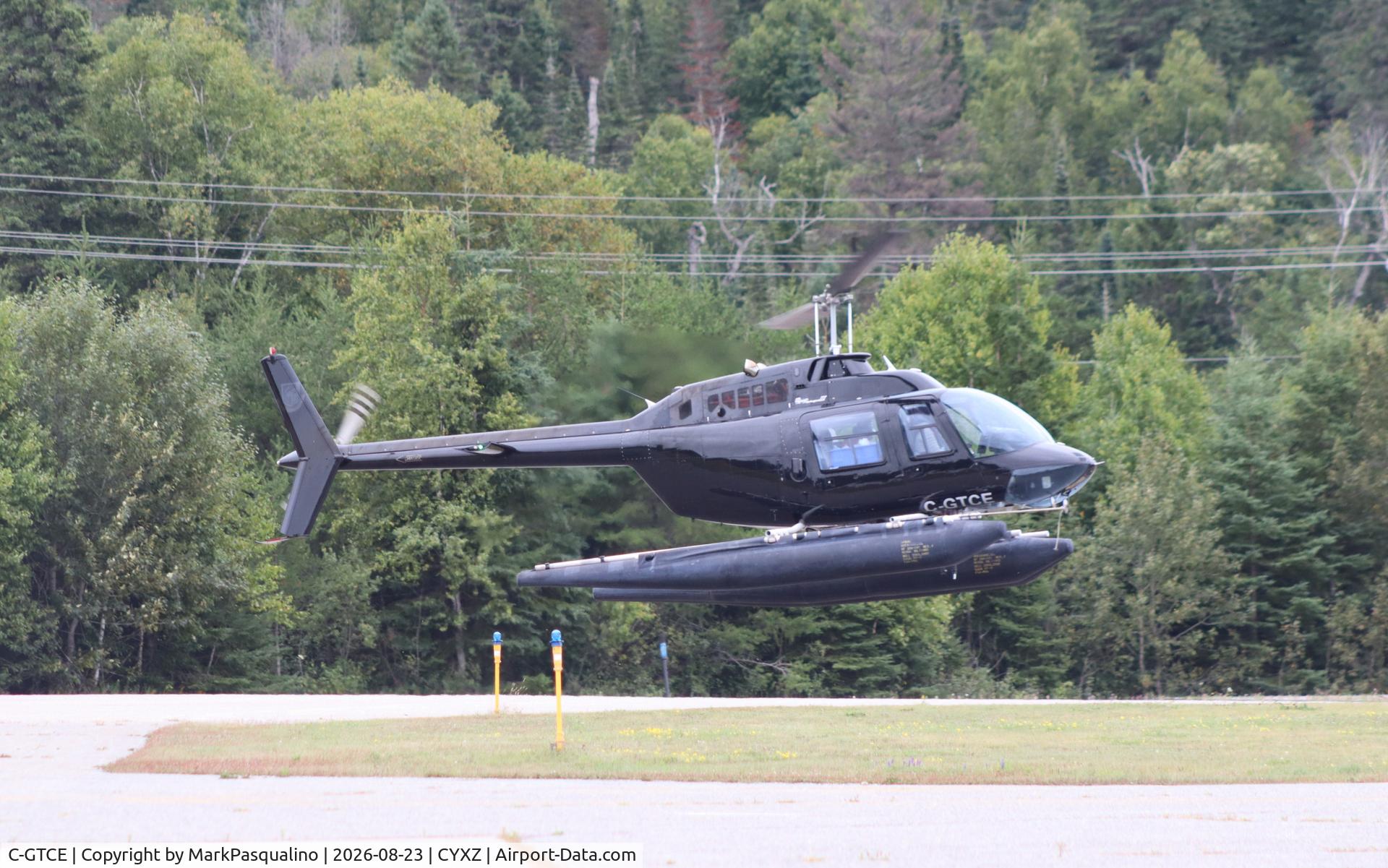Aircraft C-GTCE, Bell 206B JetRanger, c/n 3418, Bell 206B Jet Ranger, at CYXZ, photo by MarkPasqualino