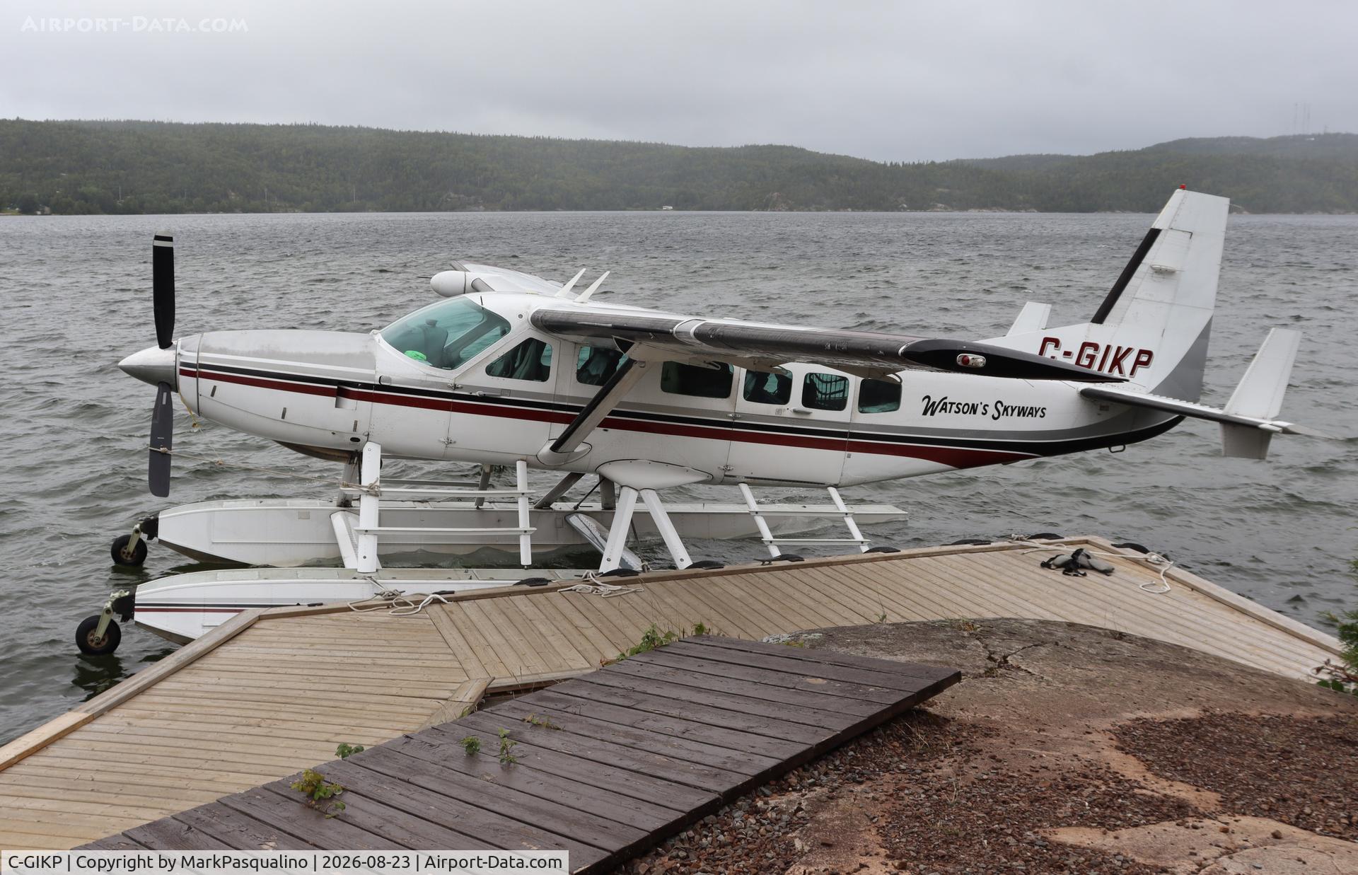 Aircraft C-GIKP, Cessna 208 Caravan I, c/n 20800141, Cessna 208 at Wawa Lake Water Aerodrome, photo by MarkPasqualino