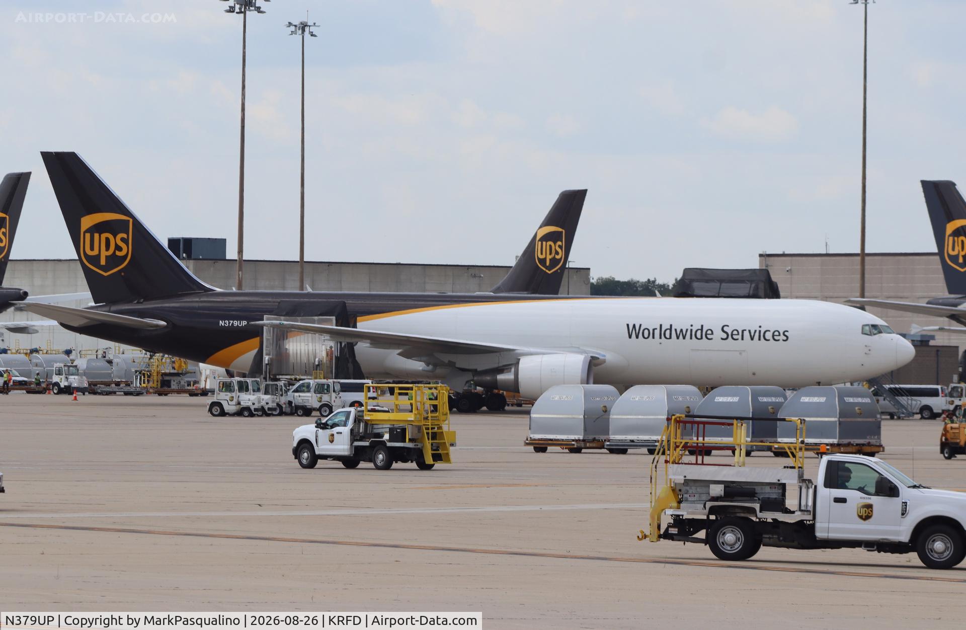 Aircraft N379UP, 2023 Boeing 767-300F, c/n 67968 l/n 1304, Boeing 767-300F, at KRFD, photo by MarkPasqualino