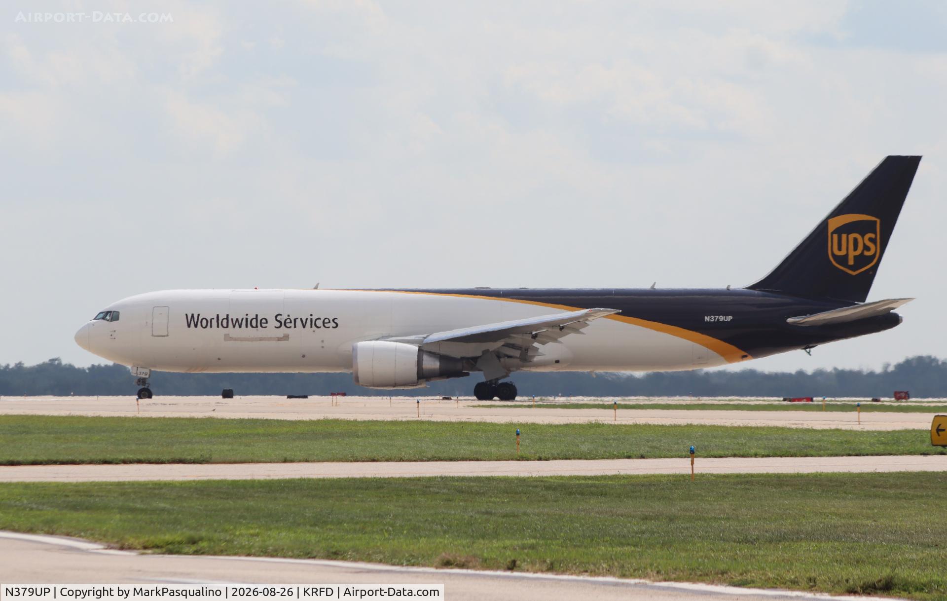 Aircraft N379UP, 2023 Boeing 767-300F, c/n 67968 l/n 1304, Boeing 767-300F, at KRFD, photo by MarkPasqualino