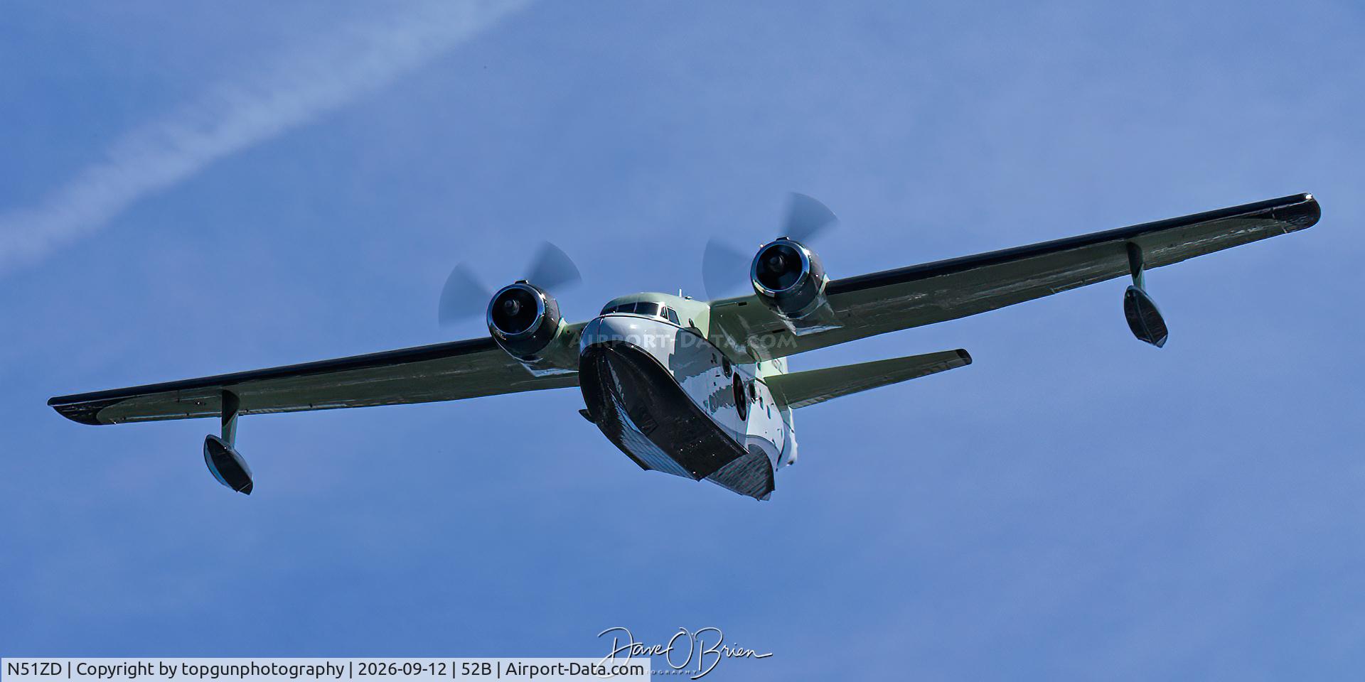 Aircraft N51ZD, 1962 Grumman G-111 (UF-1) Albatross Albatross, c/n 374, Making a few passes to land, but boats kept getting in her way., at 52B, photo by topgunphotography