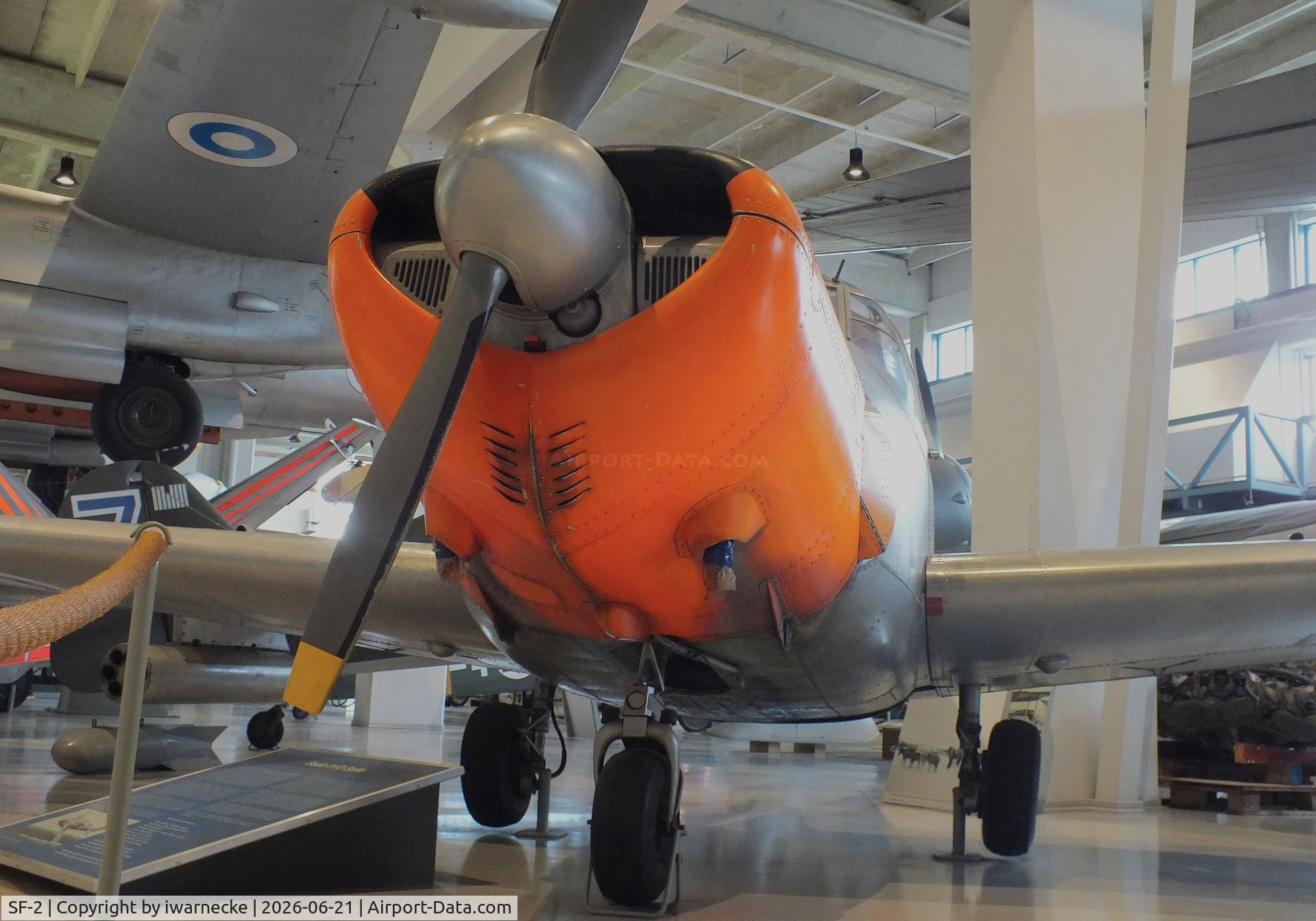 Aircraft SF-2, Saab 91D Safir, c/n 91-348, SAAB 91D Safir at the Suomen Ilmavoimamuseo (Finnish Air Force Museum, formerly known as Keski-Suomen Ilmailumuseo / Aviation Museum of Central Finland), Jyväskylä-Tikkakoski, photo by iwarnecke