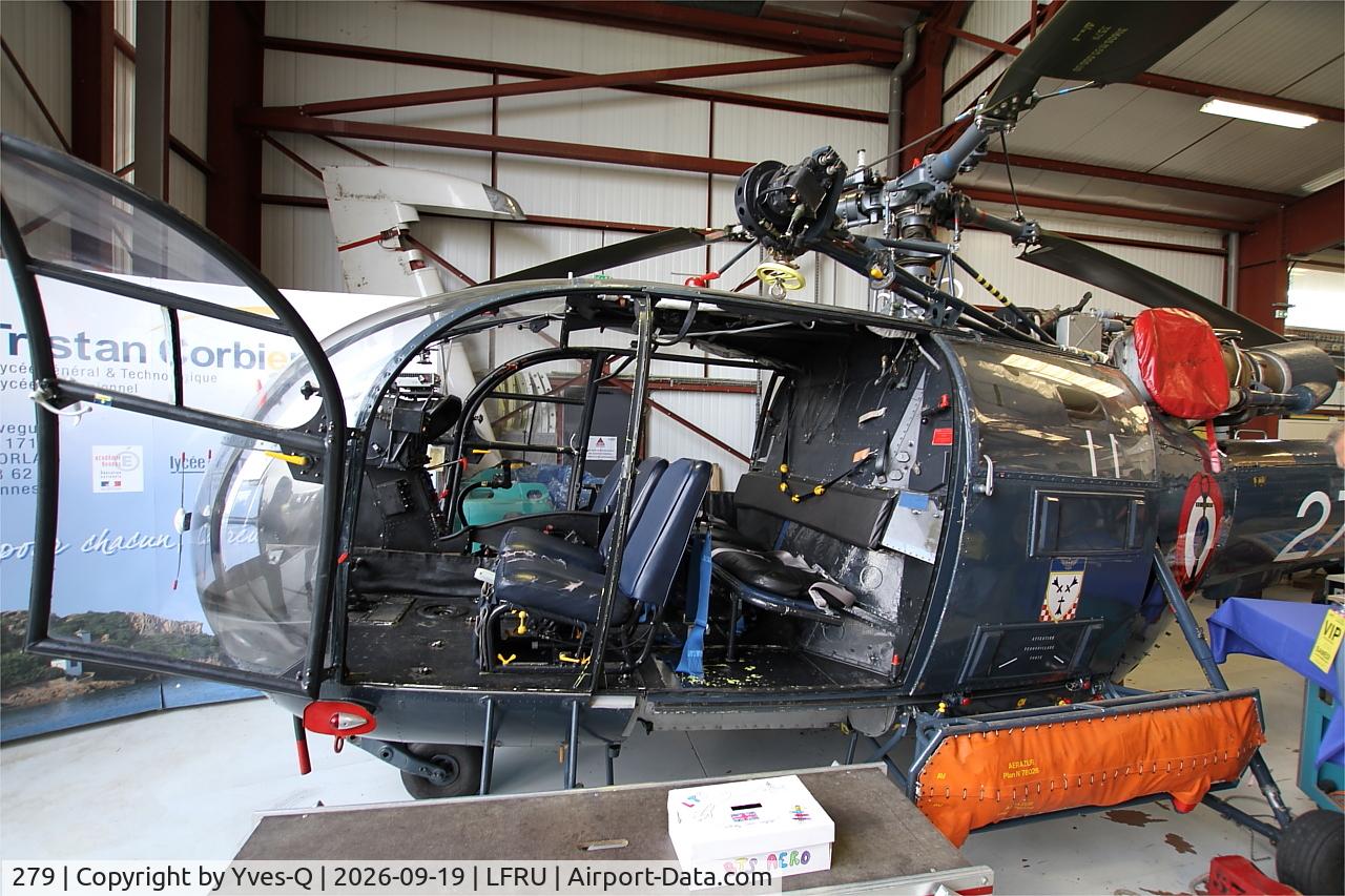 Aircraft 279, Sud Aviation SA-319B Alouette III, c/n 1279, Sud-Aviation SA-319B Alouette III, Static display, Morlaix-Ploujean airport (LFRU-MXN), at LFRU, photo by Yves-Q
