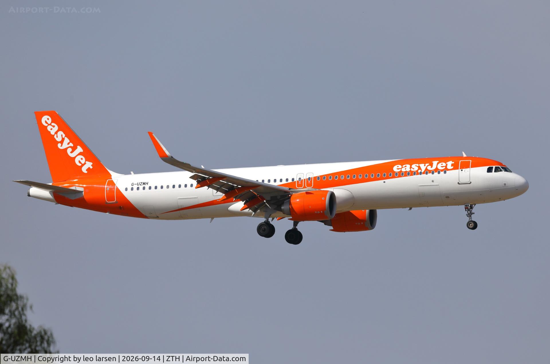 Aircraft G-UZMH, 2020 Airbus A321-251NX, c/n 9214, Zakynthos 14.9.2026, at ZTH, photo by leo larsen