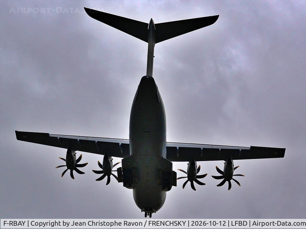 Aircraft F-RBAY, 2024 Arbus Military A400M, c/n 142, COTAM 1432, at LFBD, photo by Jean Christophe Ravon / FRENCHSKY