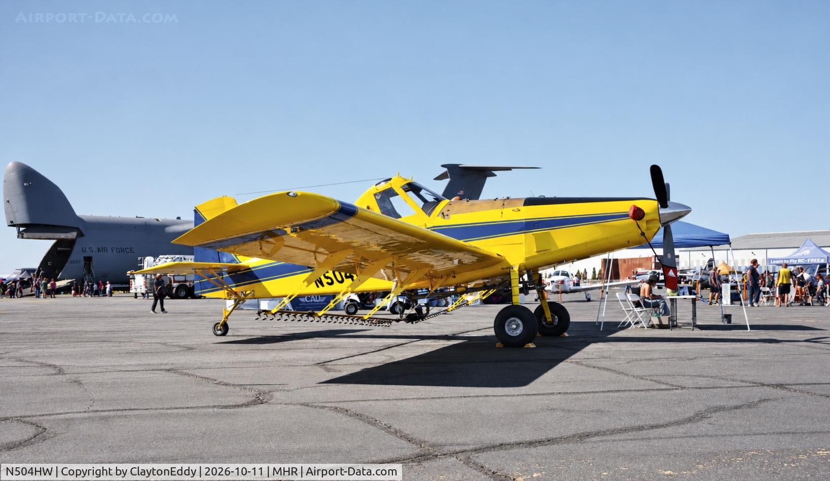Aircraft N504HW, 2024 Air Tractor Inc AT-504, c/n 504-4052, California Capital Airshow 2026, at MHR, photo by ClaytonEddy