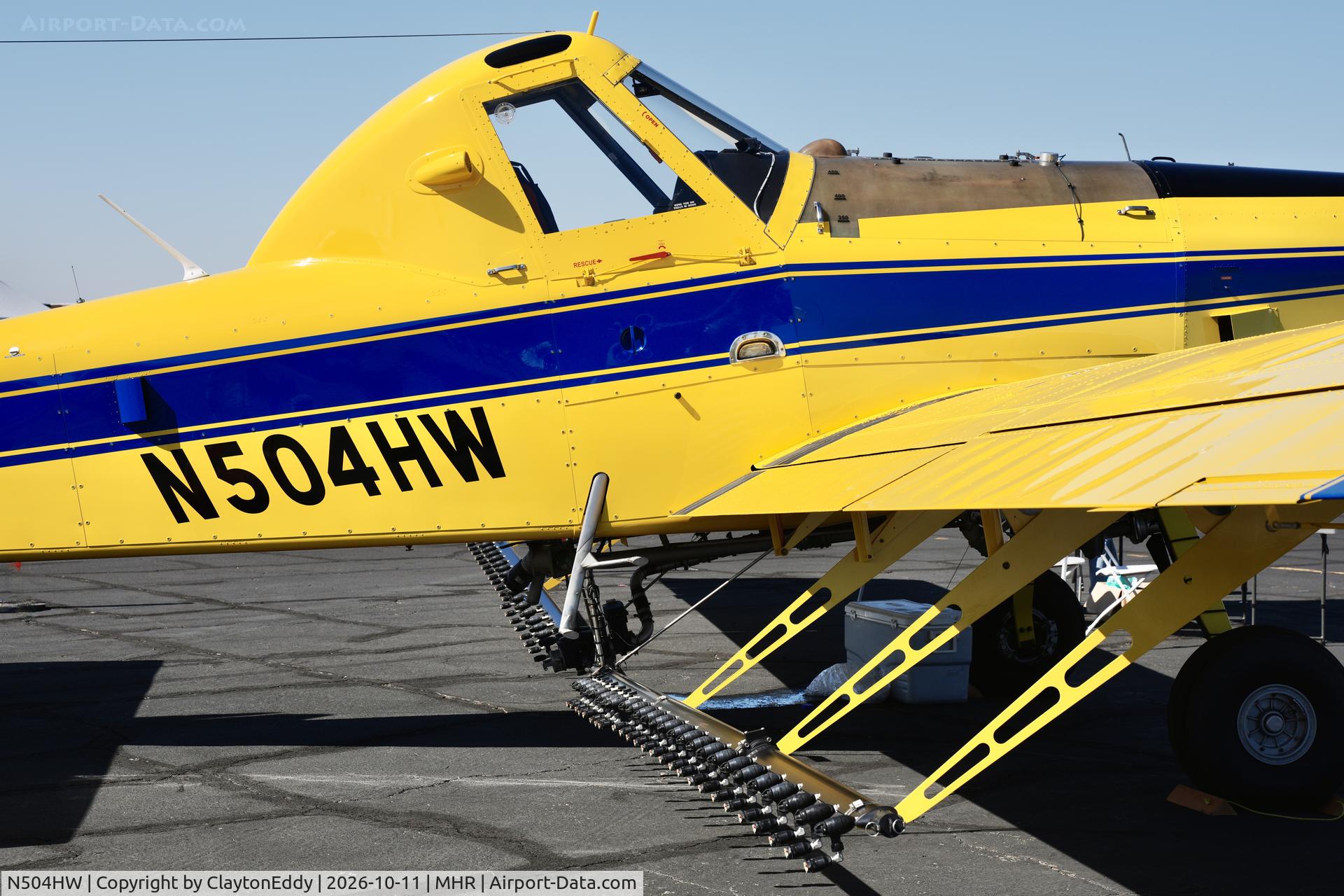 Aircraft N504HW, 2024 Air Tractor Inc AT-504, c/n 504-4052, California Capital Airshow 2026, at MHR, photo by ClaytonEddy