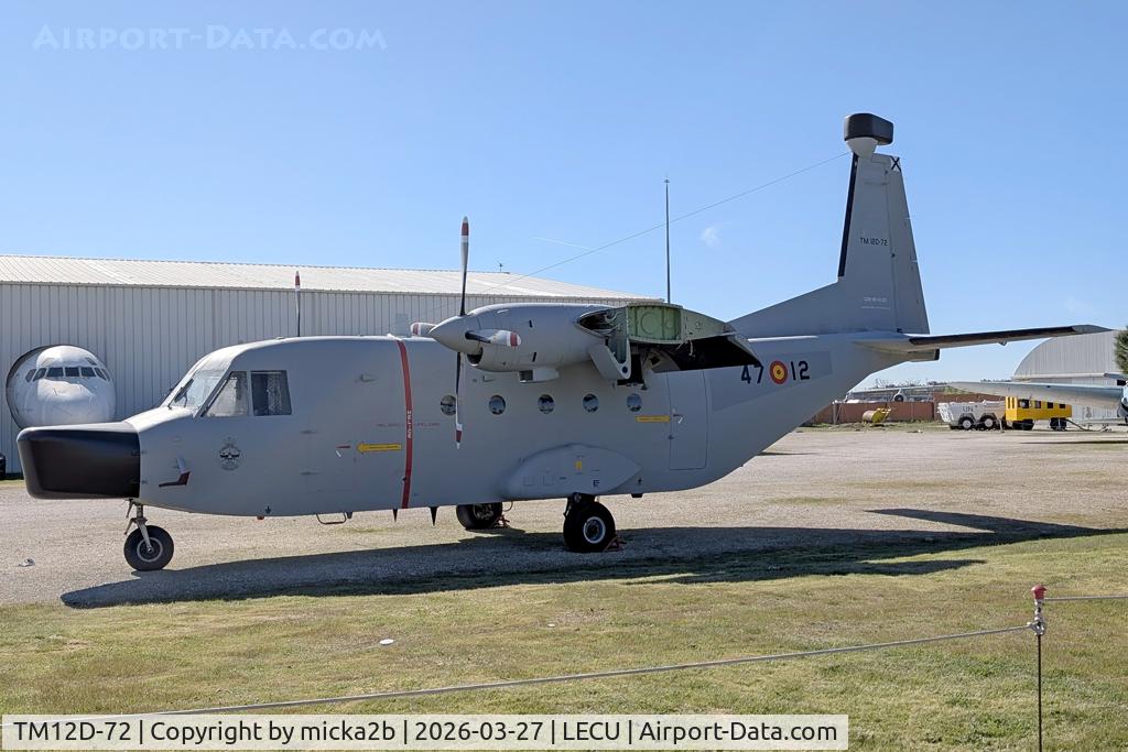Aircraft TM12D-72, 1983 CASA C-212-200 Aviocar, c/n 1-313, Preserved, at LECU, photo by micka2b