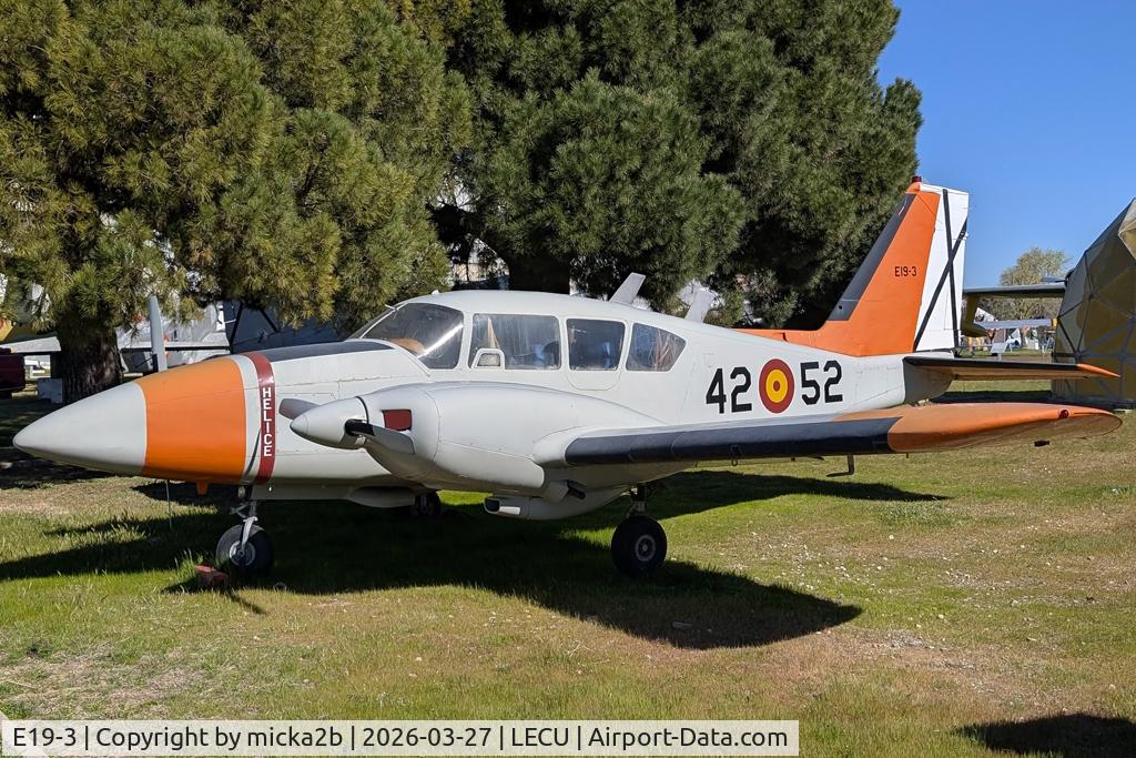 Aircraft E19-3, 1972 Piper PA-23-250 Aztec E, c/n 27-4809, Preserved, at LECU, photo by micka2b